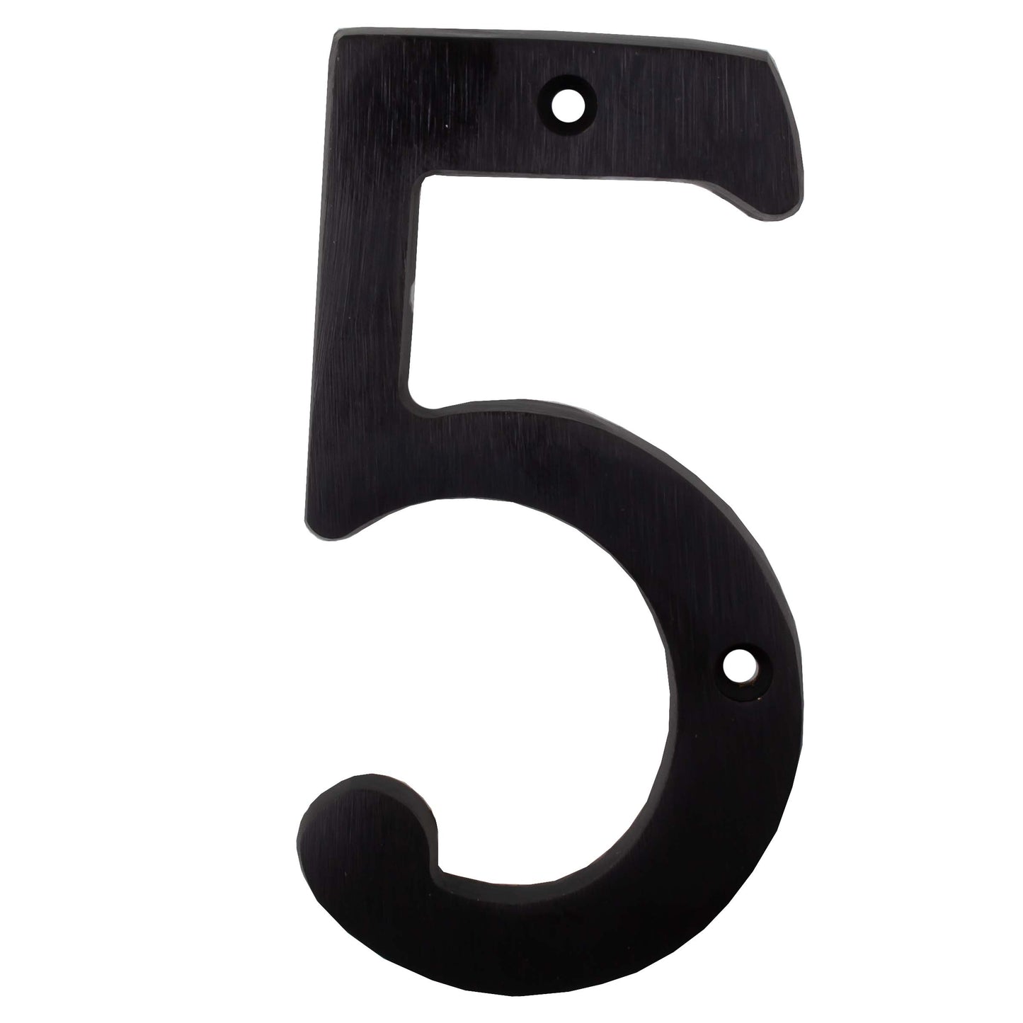 Stone Harbor Hardware Heavy-Duty House Numbers, #5, 4 Inches, Matte Black