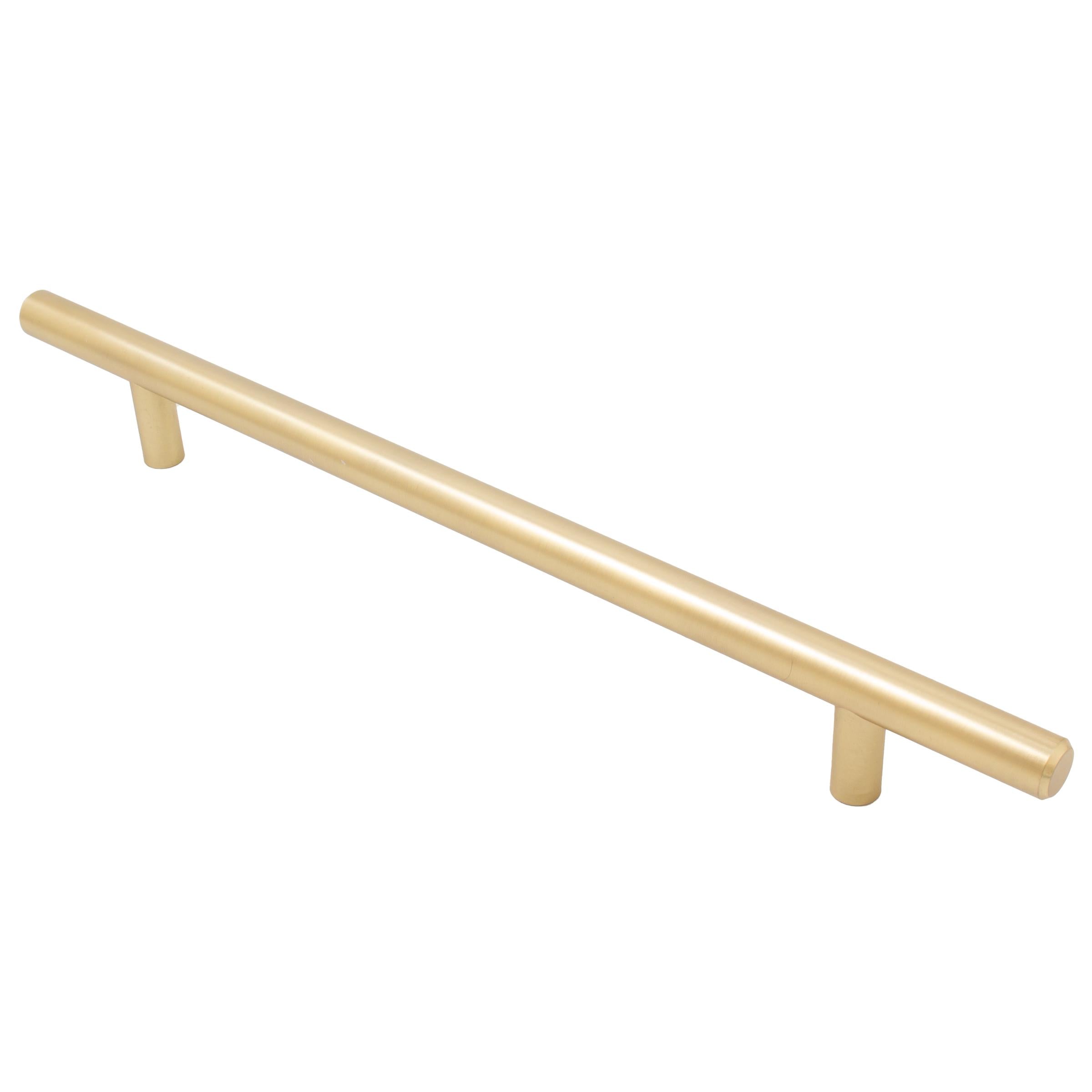 Stone Harbor Hardware Bar Cabinet Pull, 192 Millimeters, 272mm Overall Length, Satin Brass
