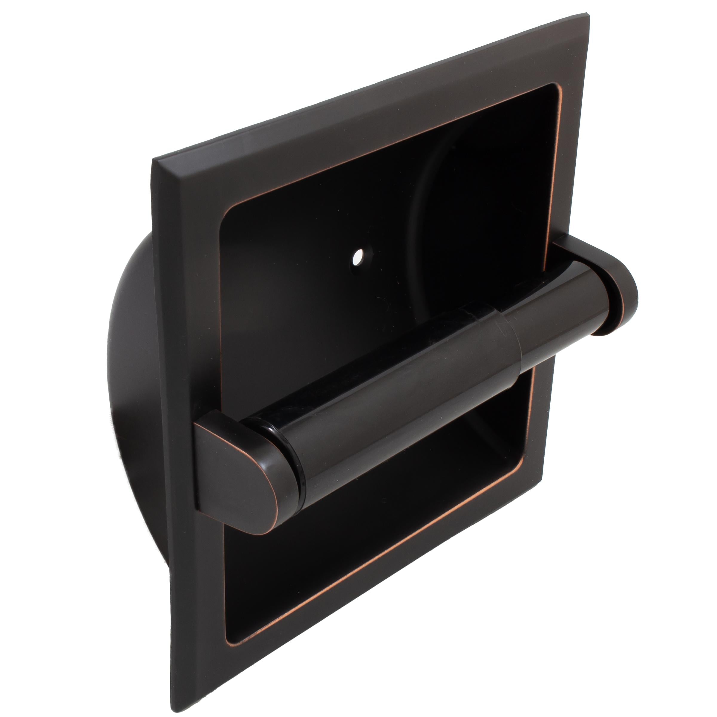 Stone Harbor Hardware Recessed Paper Holder, Vintage Bronze