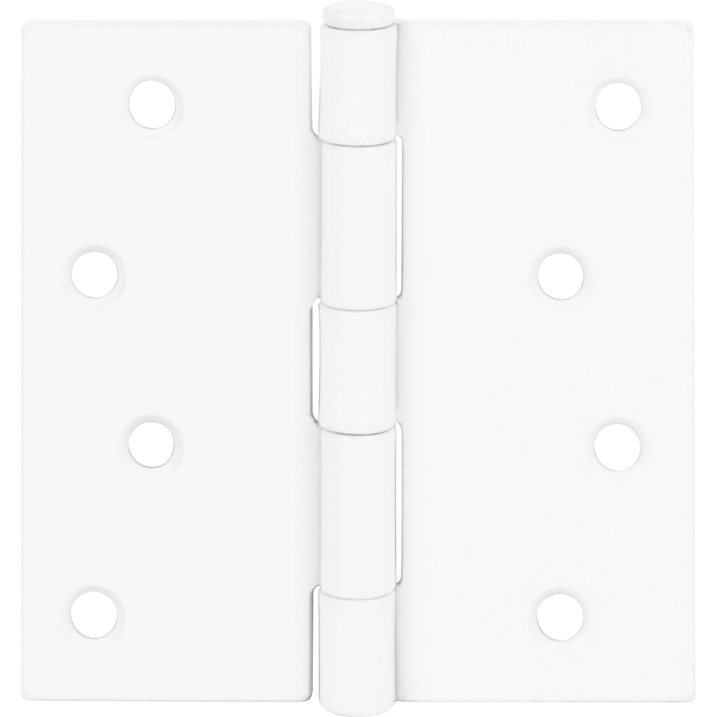 Stone Harbor Hardware 4" Door Hinges, Square Corner, White, 2-Pack