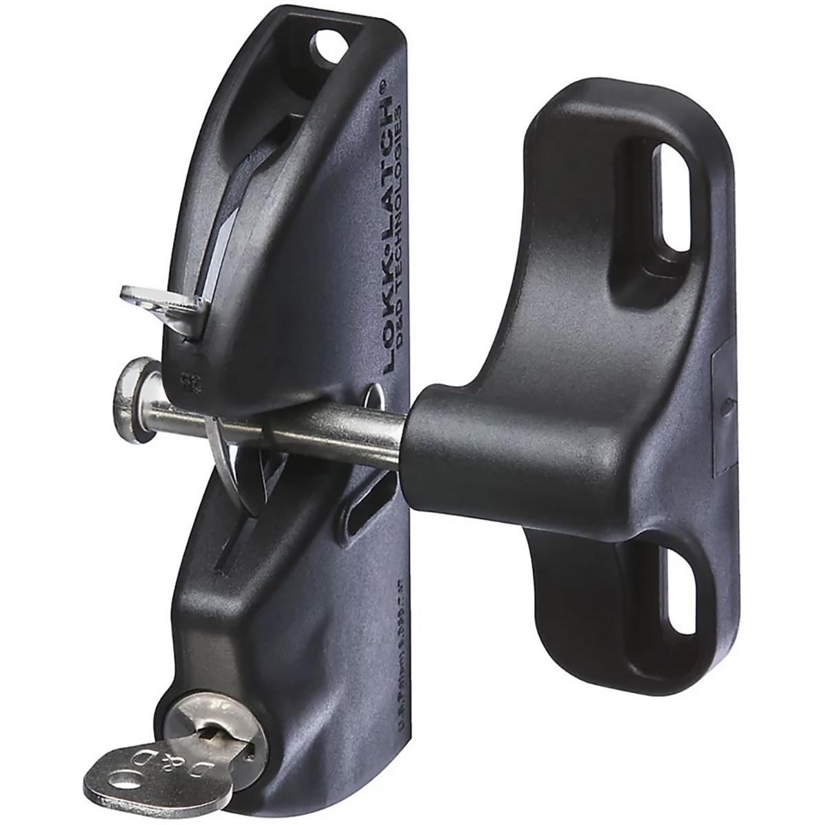 National Hardware - N346-201 V6201, 4-9/16" LokkLatch in Black