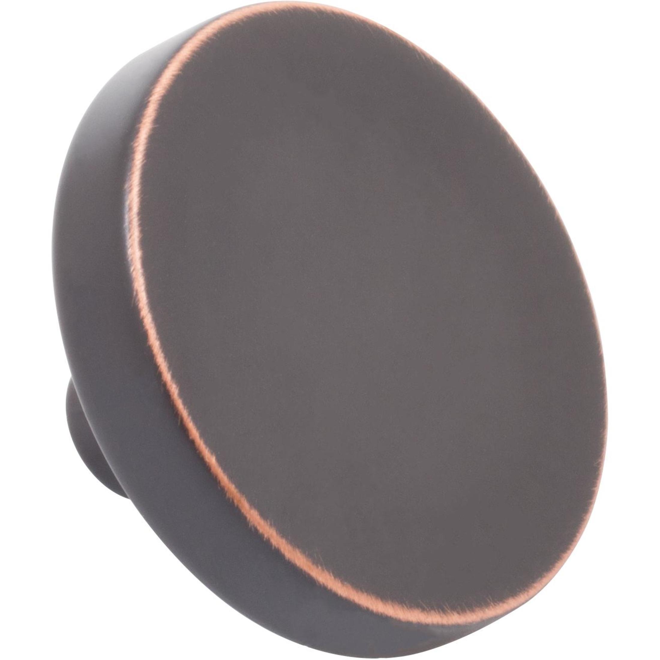 Contemporary Round Cabinet Knob, 1-1/2 Inches, Zinc Base Material