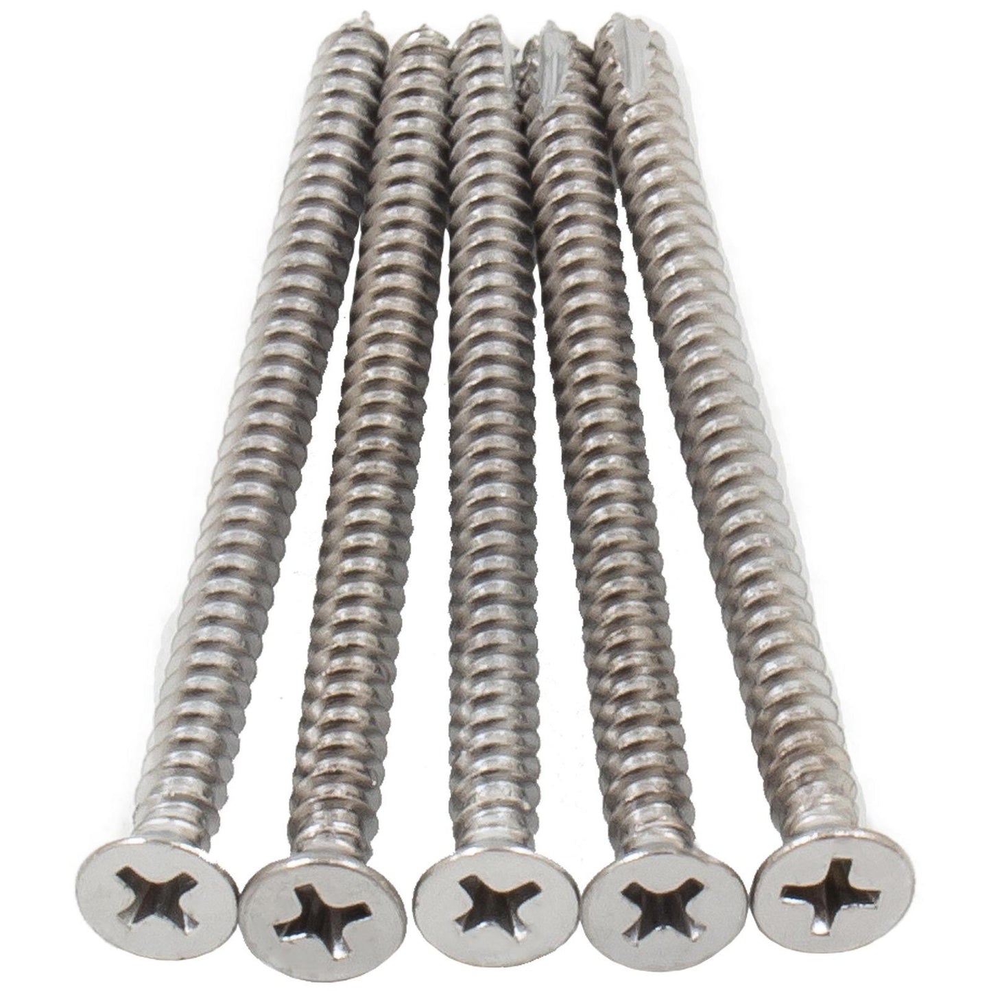 Stone Harbor Hardware Door Hinge Screws, #9 x 2-3/4", 100-Pack, Polished Chrome