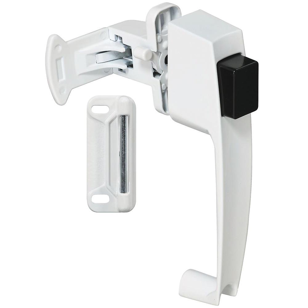 National Hardware - V1316 Pushbutton Latch without Key - White