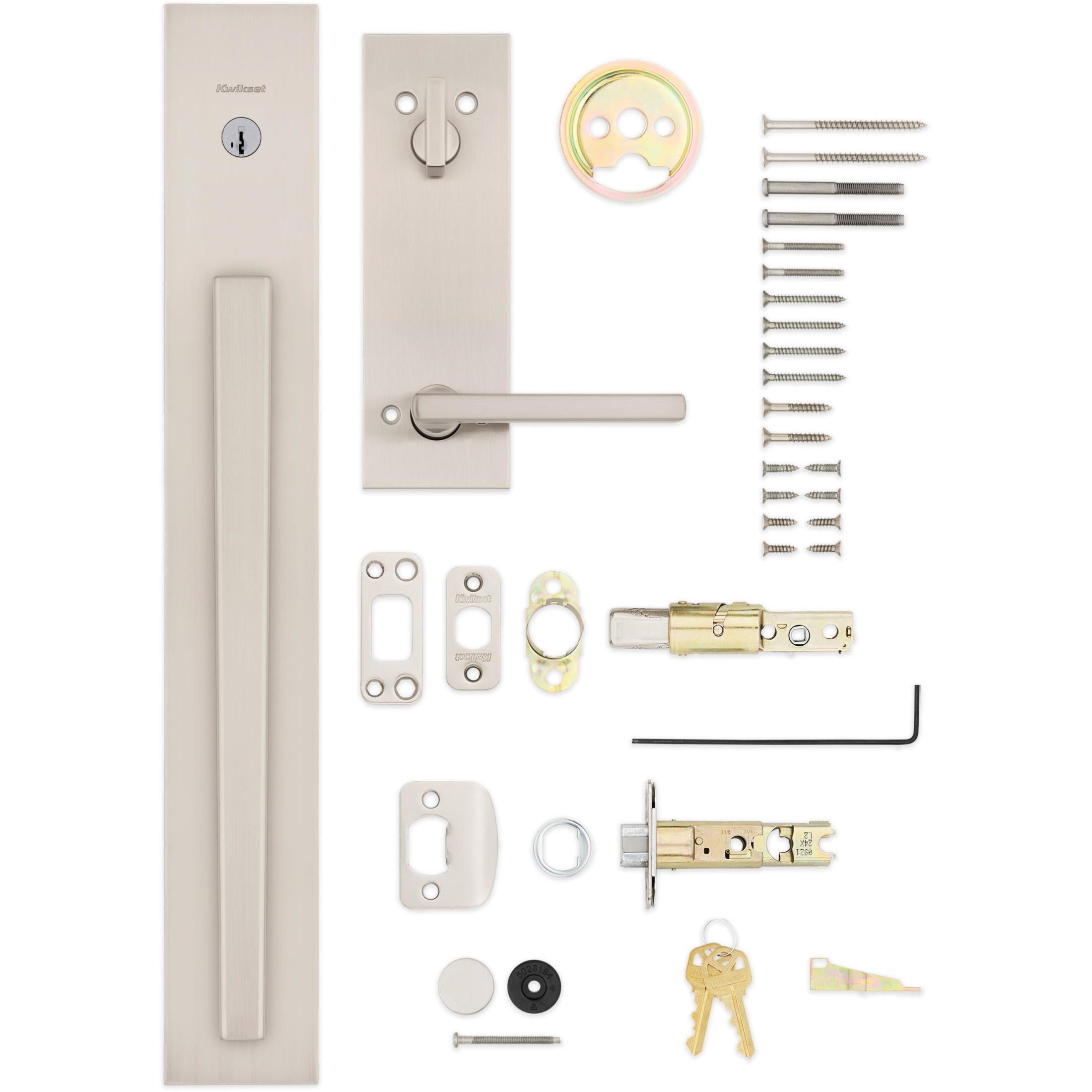 818CRHxHFL SQF 15 SMT CP Caerus / Halifax Handleset - Satin Nickel