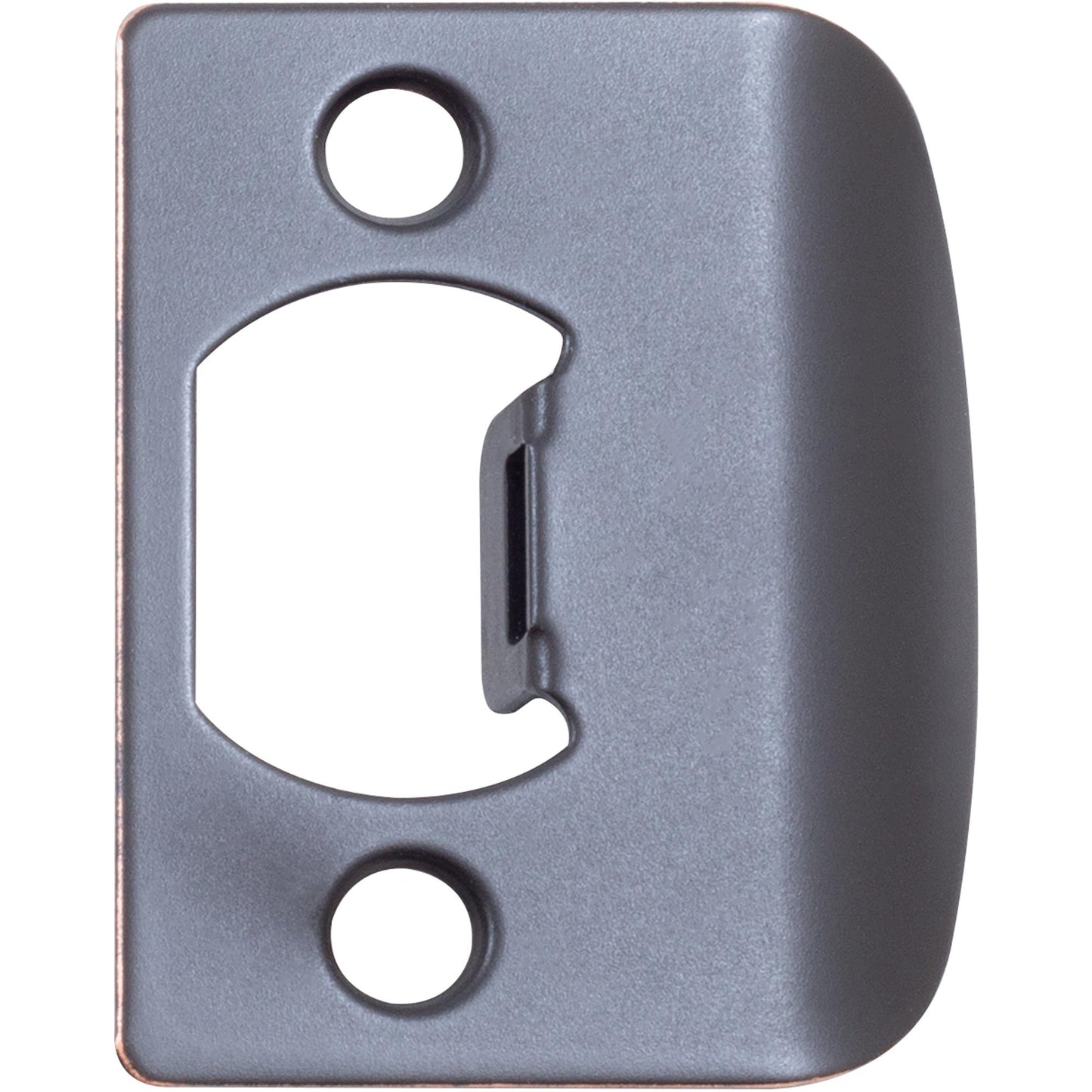 Stone Harbor Hardware Full Lip Square Corner Strike Plate, 2-1/4 Inches, 1-5/8" Center-to-Center, Vintage Bronze