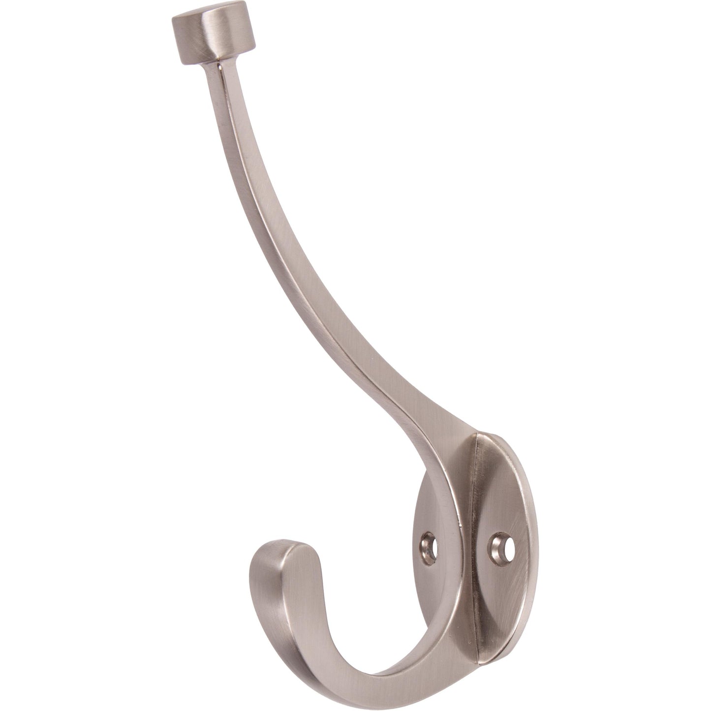 Stone Harbor Hardware Contemporary Coat & Hat Hook, Satin Nickel