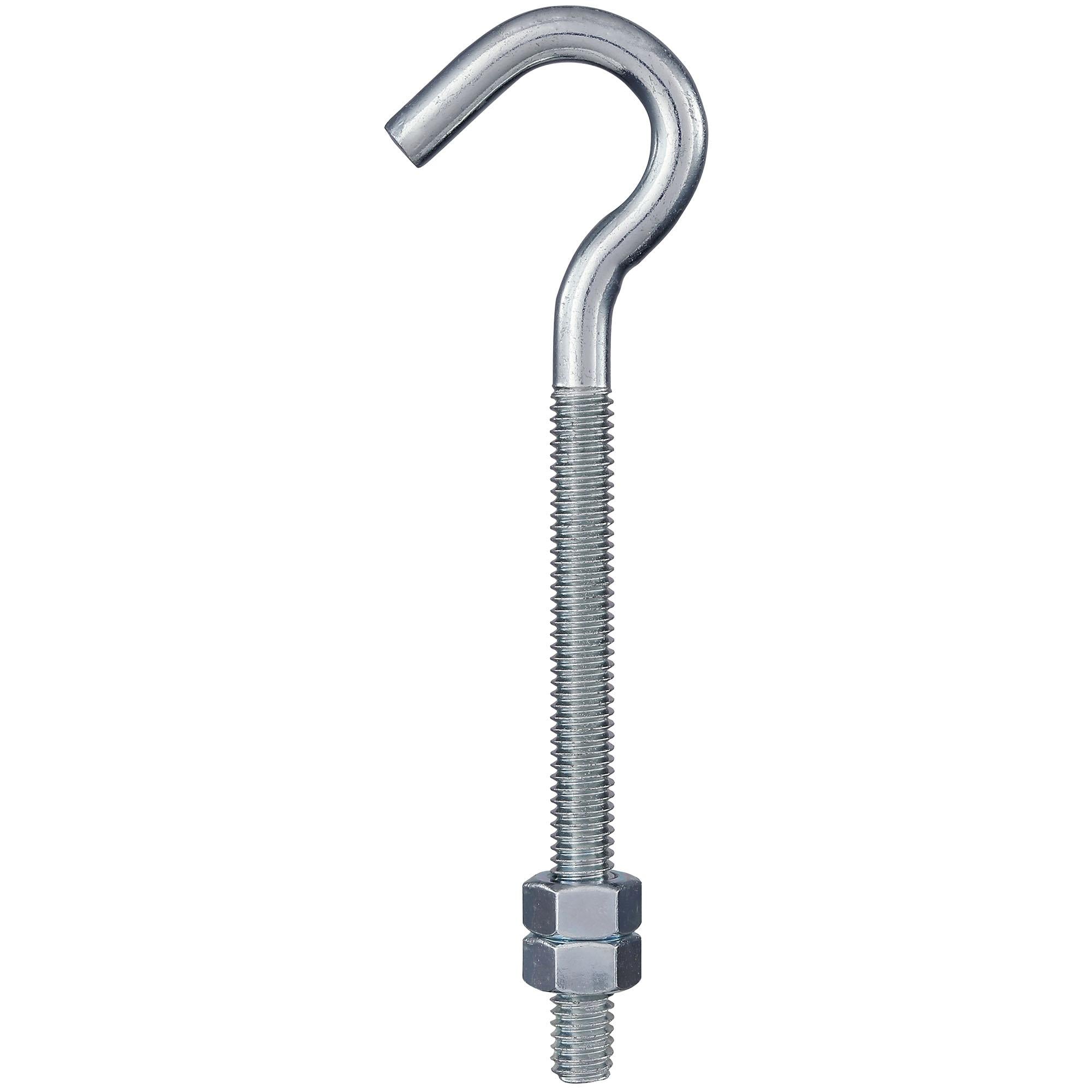 2162BC 5/16" x 5" Hook Bolt - Zinc Plated