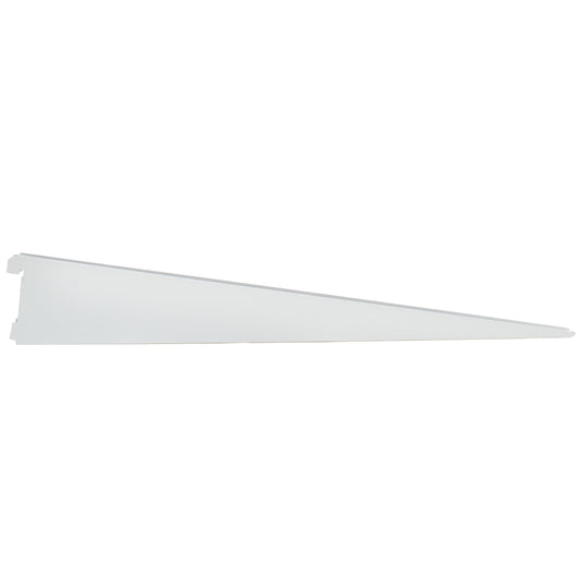 Stone Harbor Hardware Double Track Shelf Bracket for Wood Shelf, 19 Inches, White