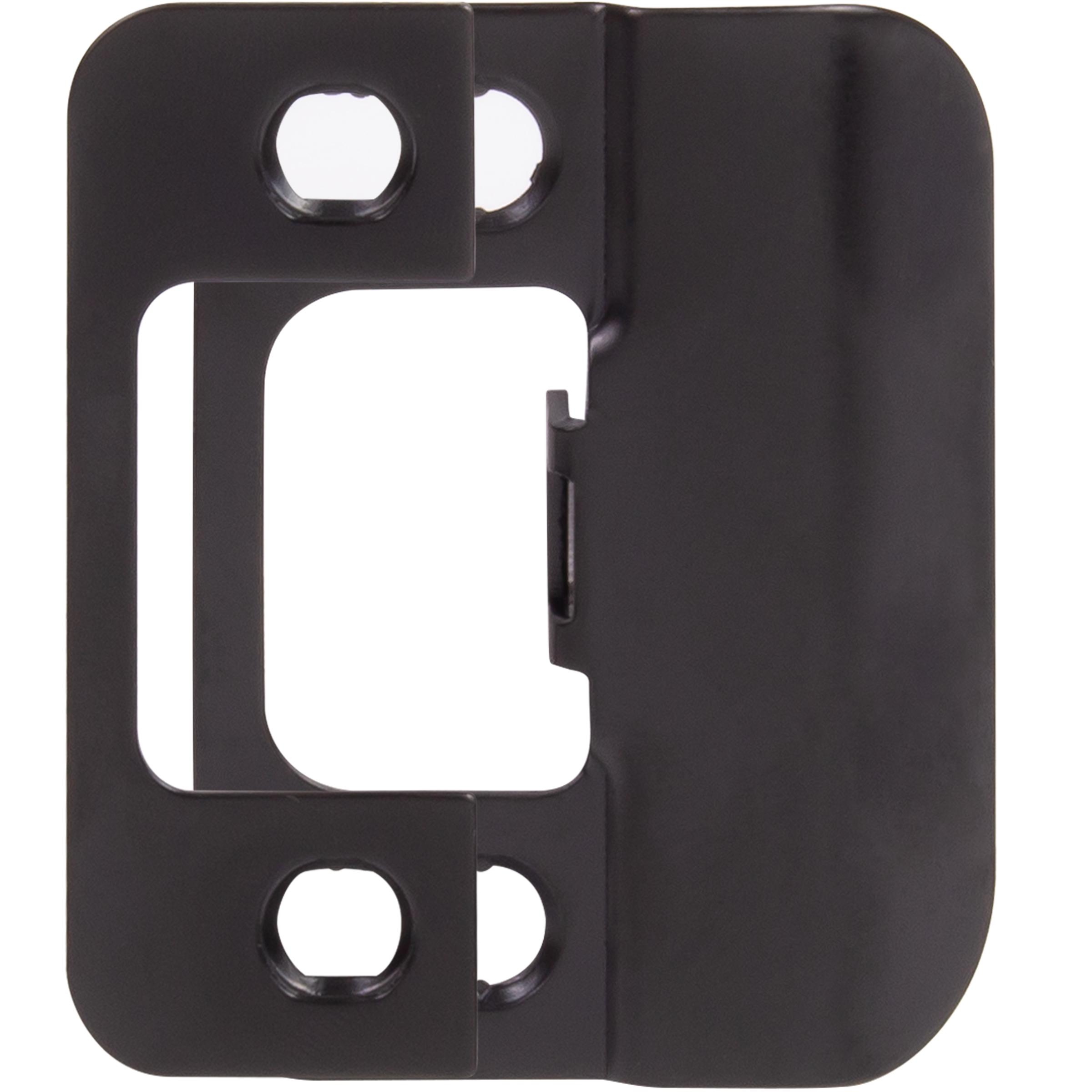 Stone Harbor Hardware Adjustable Strike Plate, Matte Black