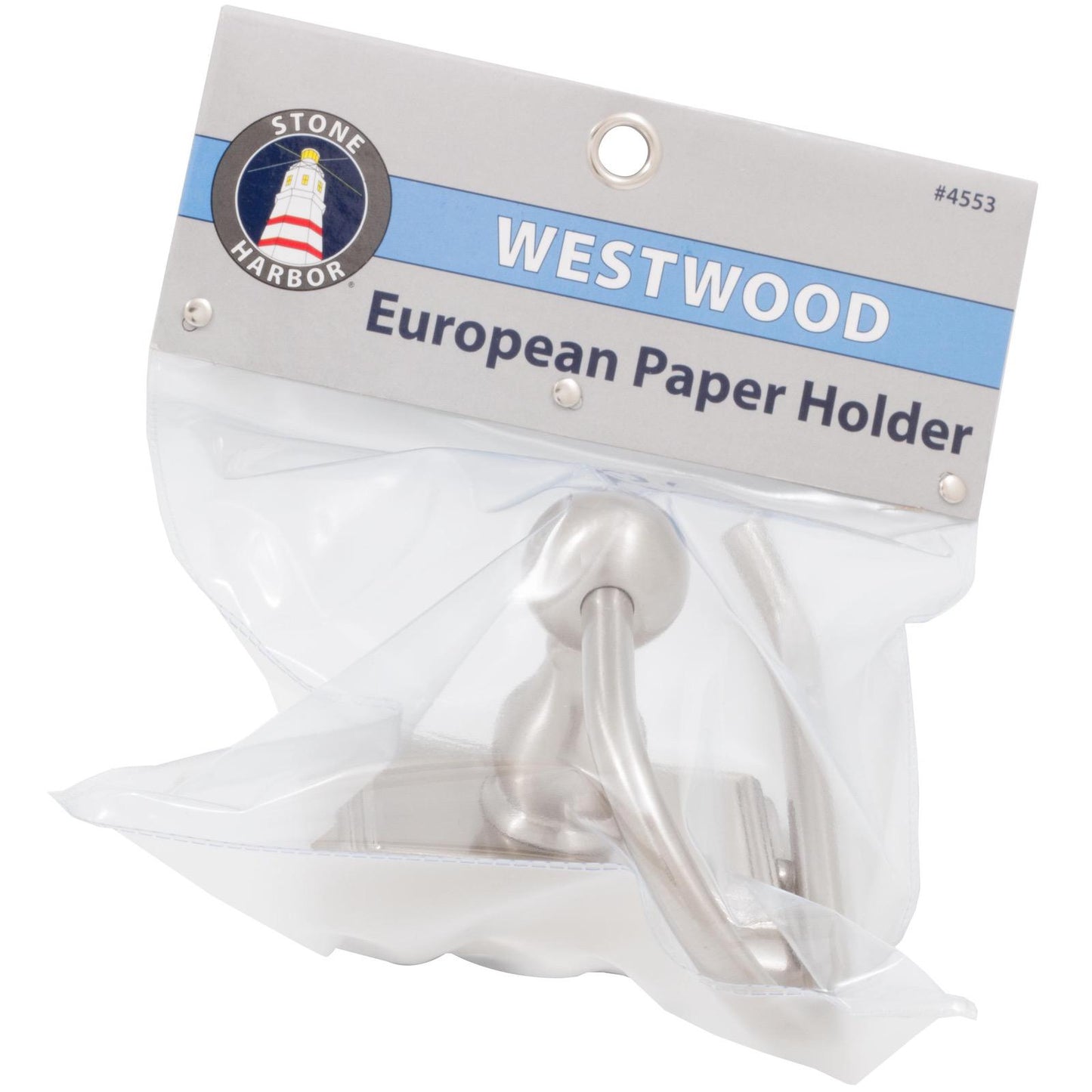Stone Harbor Hardware Westwood European Paper Holder, Satin Nickel