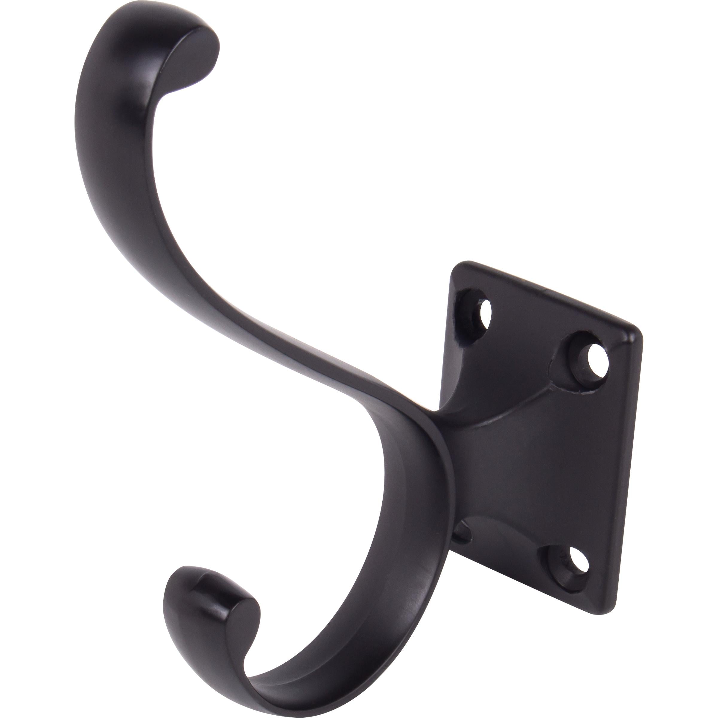 Heavy-Duty Coat & Hat Hook, 3-7/16" High, 2-15/16" Projection