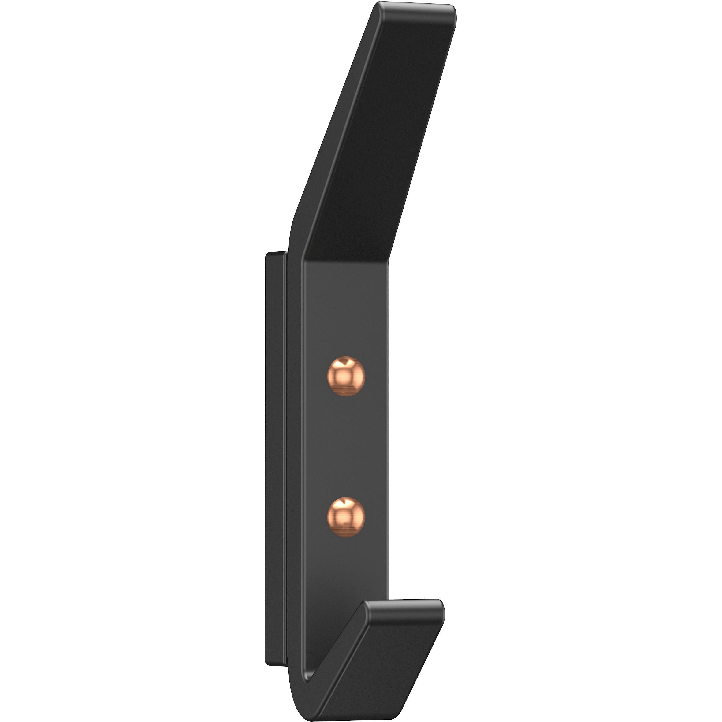 National Hardware - N337-918 V1459, 4-3/4" Reed Geometric HookMatte Black
