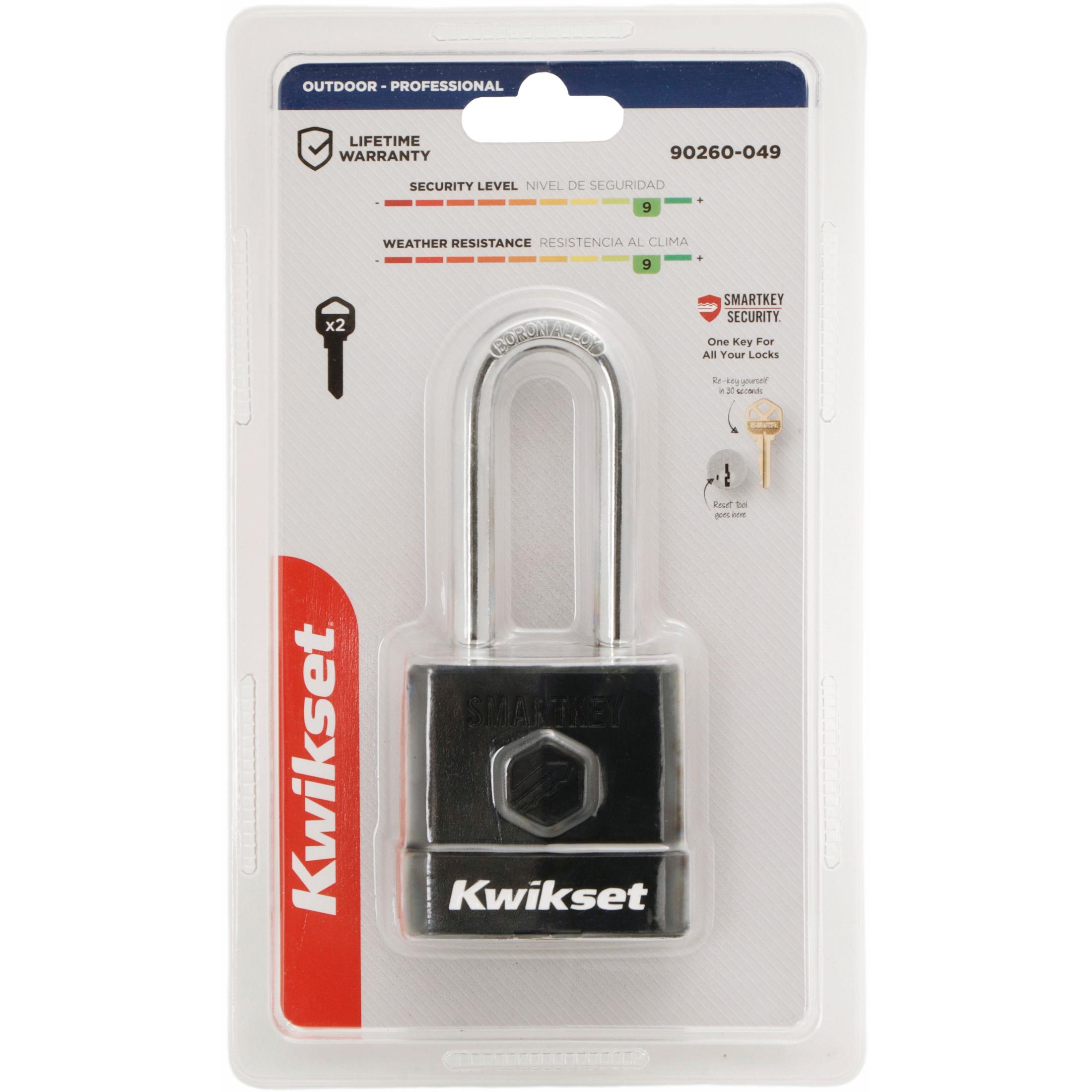 Kwikset 2" Padlock SMT with Cover and 2-1/2" Shackle