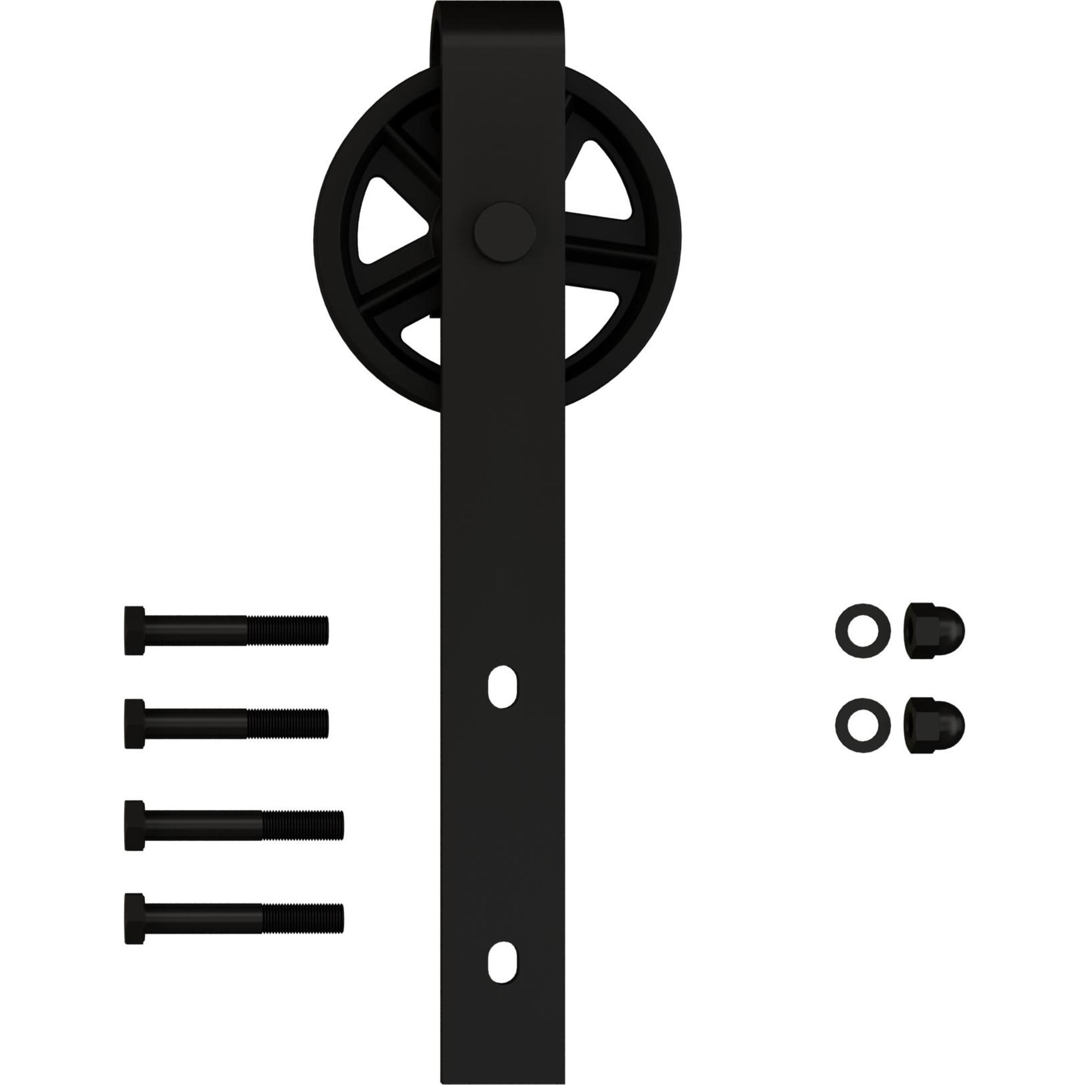 Wagon Wheel Strap Hanger with Fasteners (No Track)