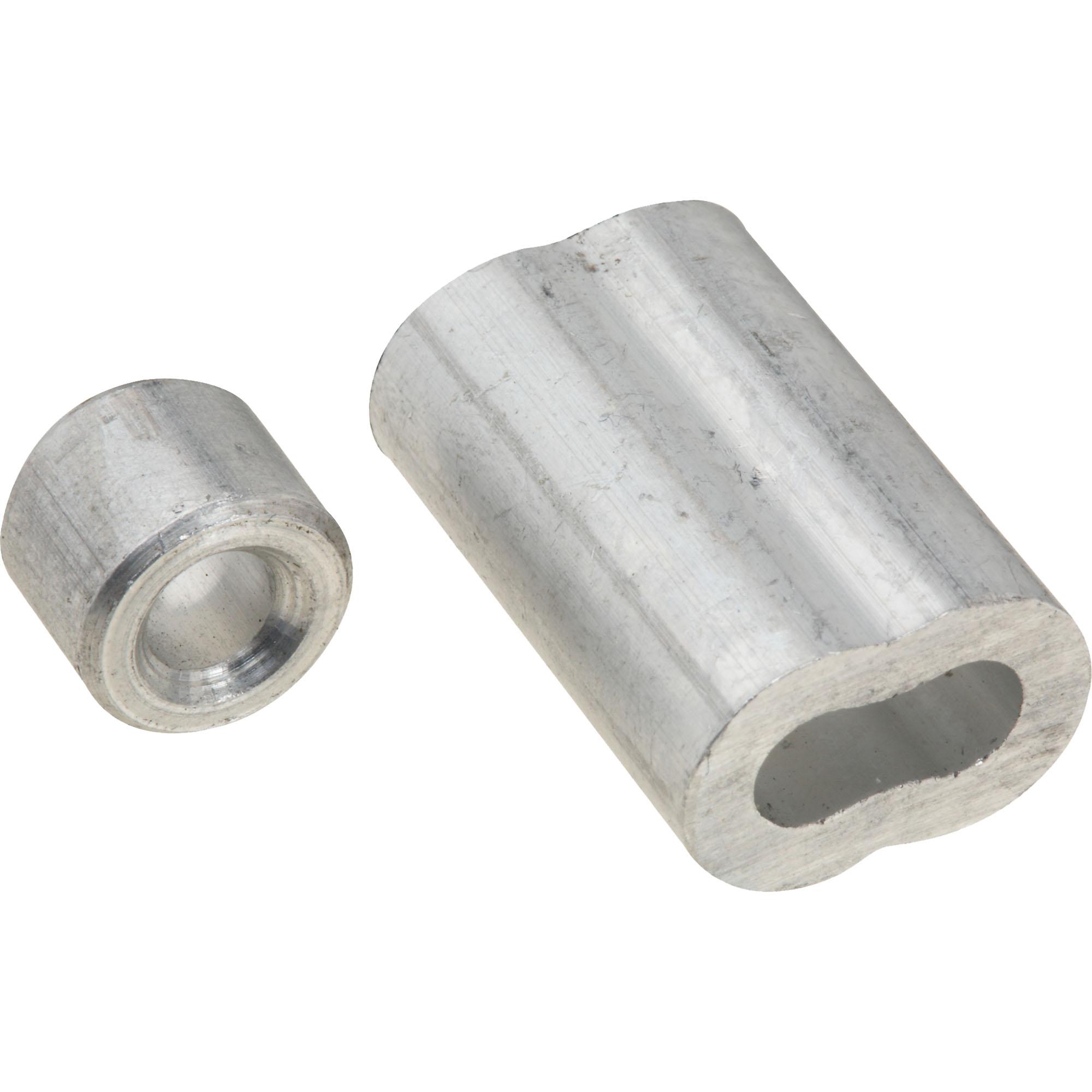 National Hardware - N830-354 SPB3231, 3/16" Ferrule and Stops in Aluminum