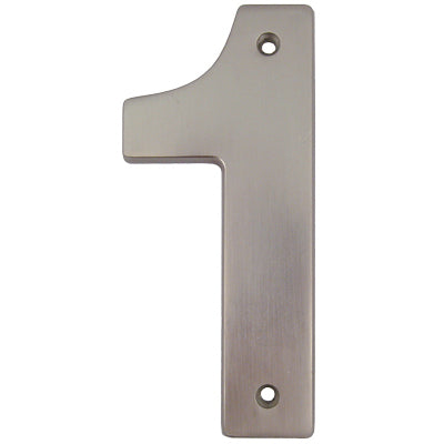 Stone Harbor Hardware Contemporary House Number, #1, 5 Inches, Satin Nickel