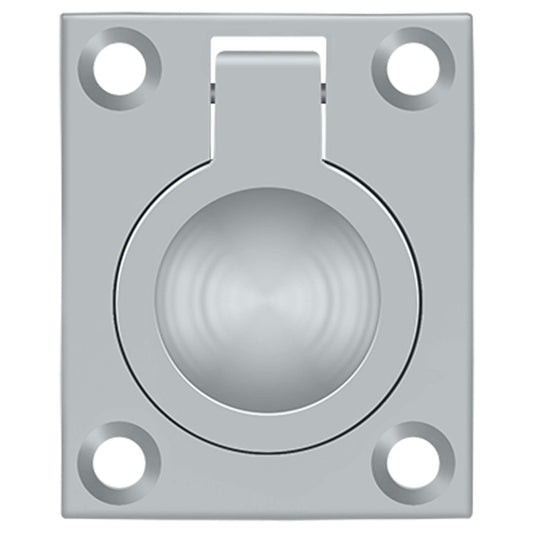 Deltana FRP175U26D 1 3/4-Inch x 1 3/8-Inch Solid Brass Flush Ring Pull