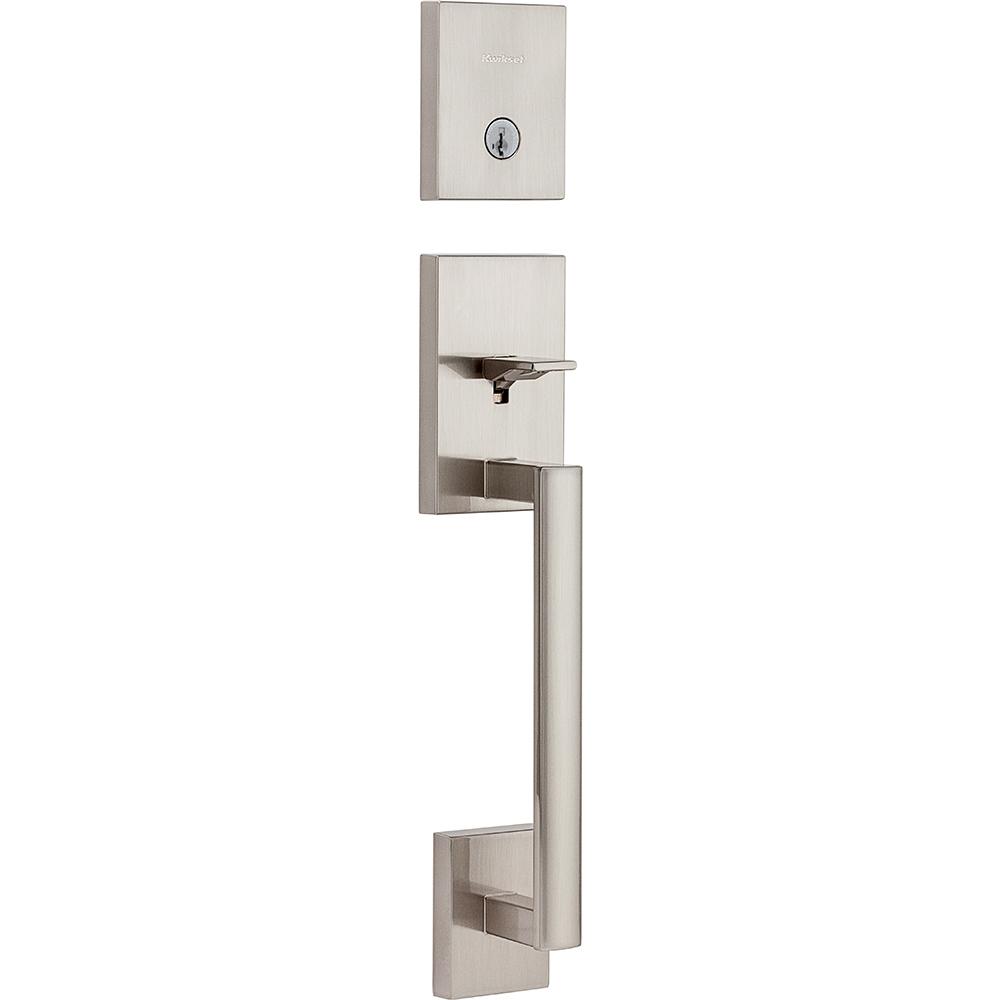 San Clemente Handleset - 818 Series with Smartkey and Six Way Adjustable Latch - Exterior Only