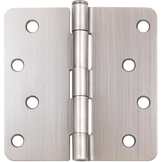 Stone Harbor Hardware Standard Hinge, 4 Inches, 1/4" Radius Corner, Bulk Pack (100 Each), Antique Nickel
