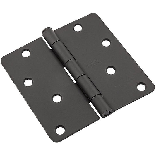National Hardware - SPB512RC 4" 1/4R Hinge 1/pk - Black