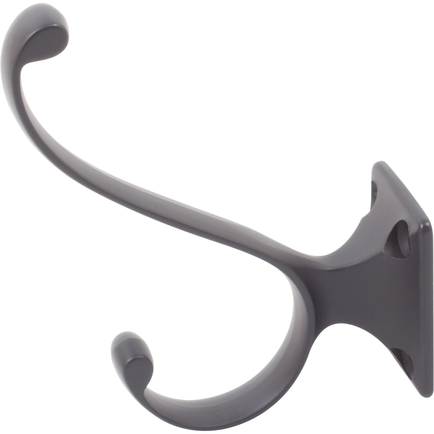 Stone Harbor Hardware Heavy-Duty Coat & Hat Hook, 3-7/16" High, 2-15/16" Projection, Matte Black
