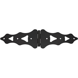National Hardware - 858BC 10" Ornamental Strap Hinge - Bulk - Black
