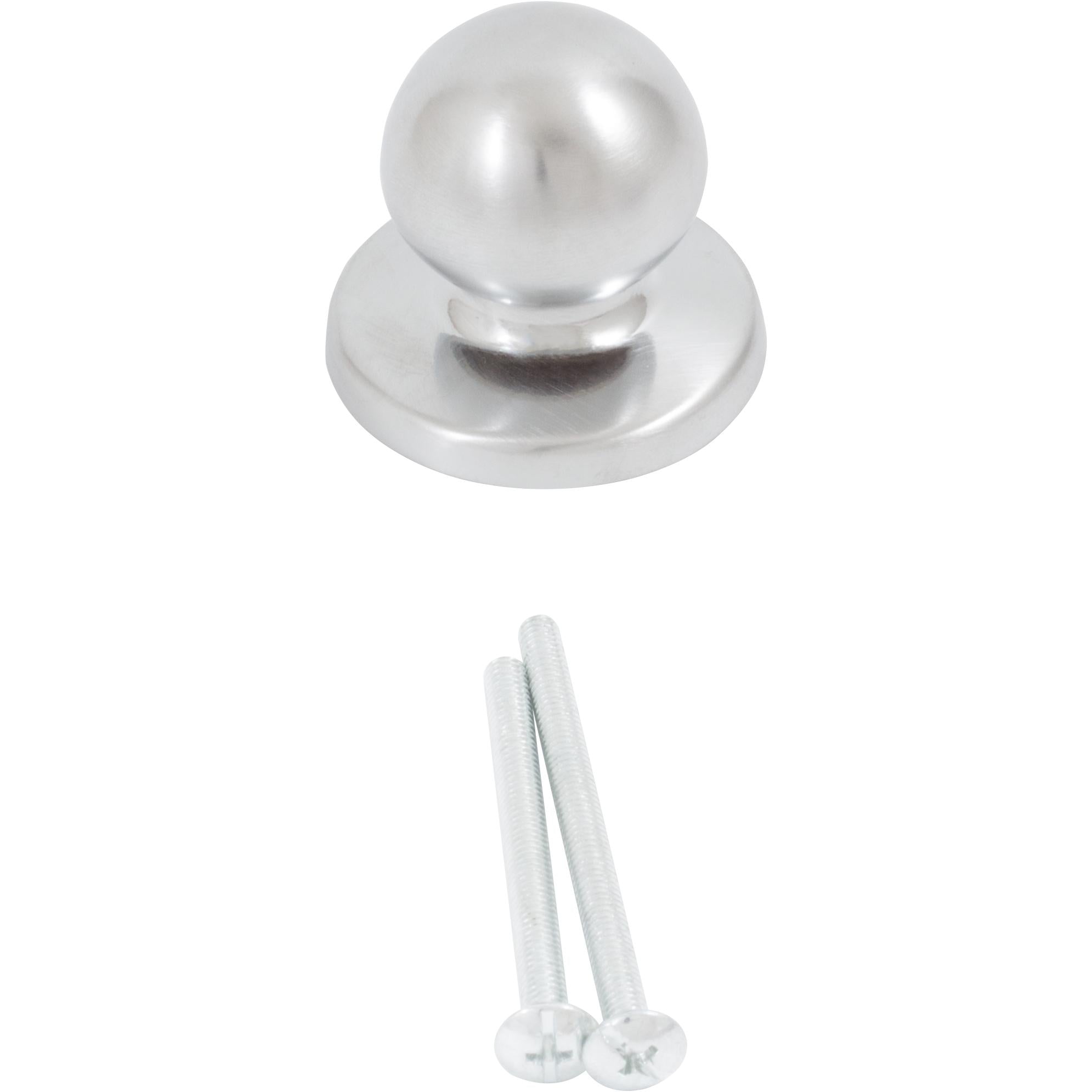 Die-Cast Round Bi-Fold Door Knob, 1-1/4 Inches with 1-3/4" Backplate