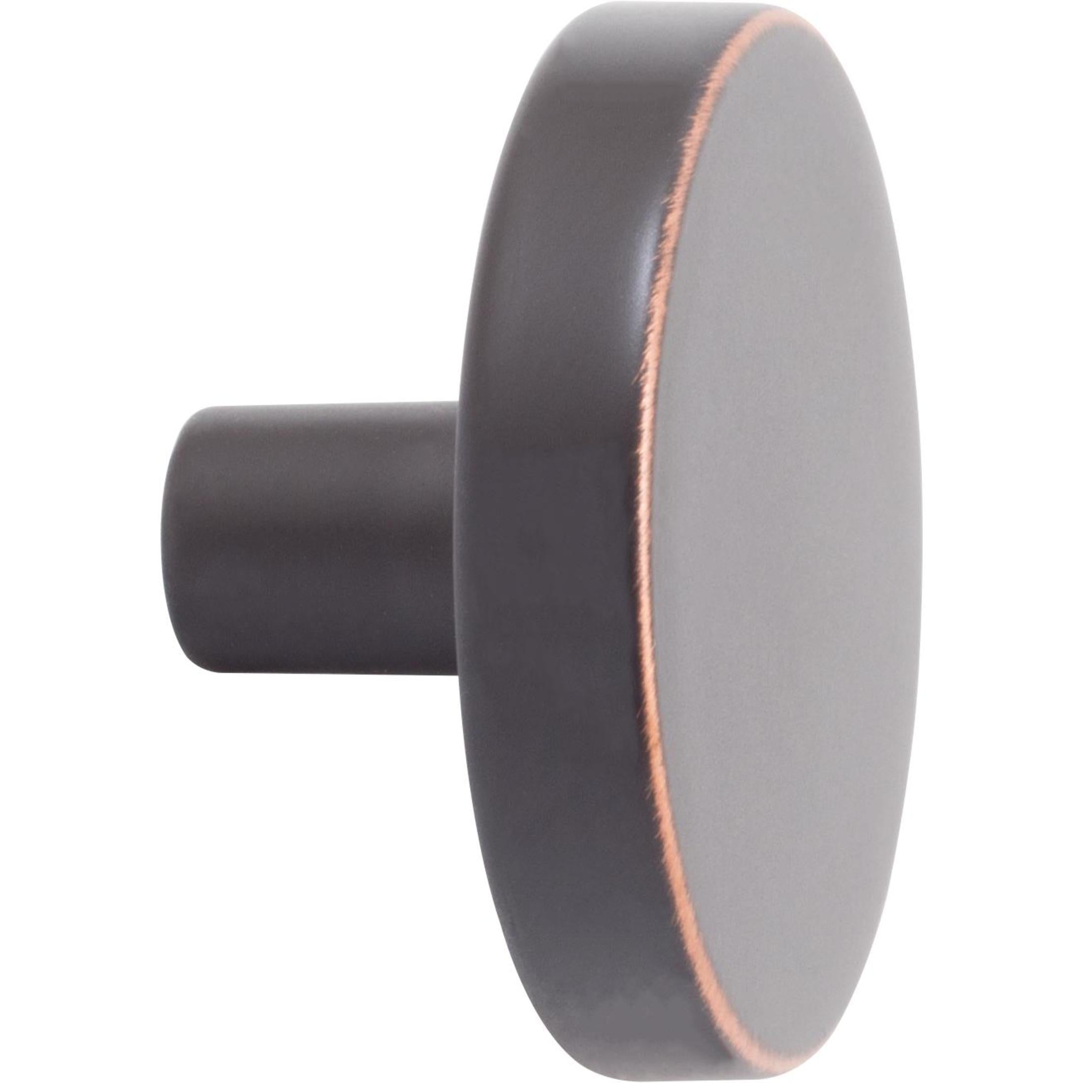 Contemporary Round Cabinet Knob, 1-1/2 Inches, Zinc Base Material