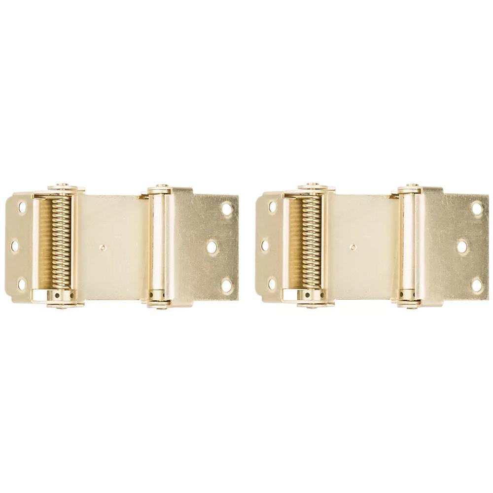 National Hardware - V127 3" Double-Acting Spring Hinge 2/pk - Polished Brass