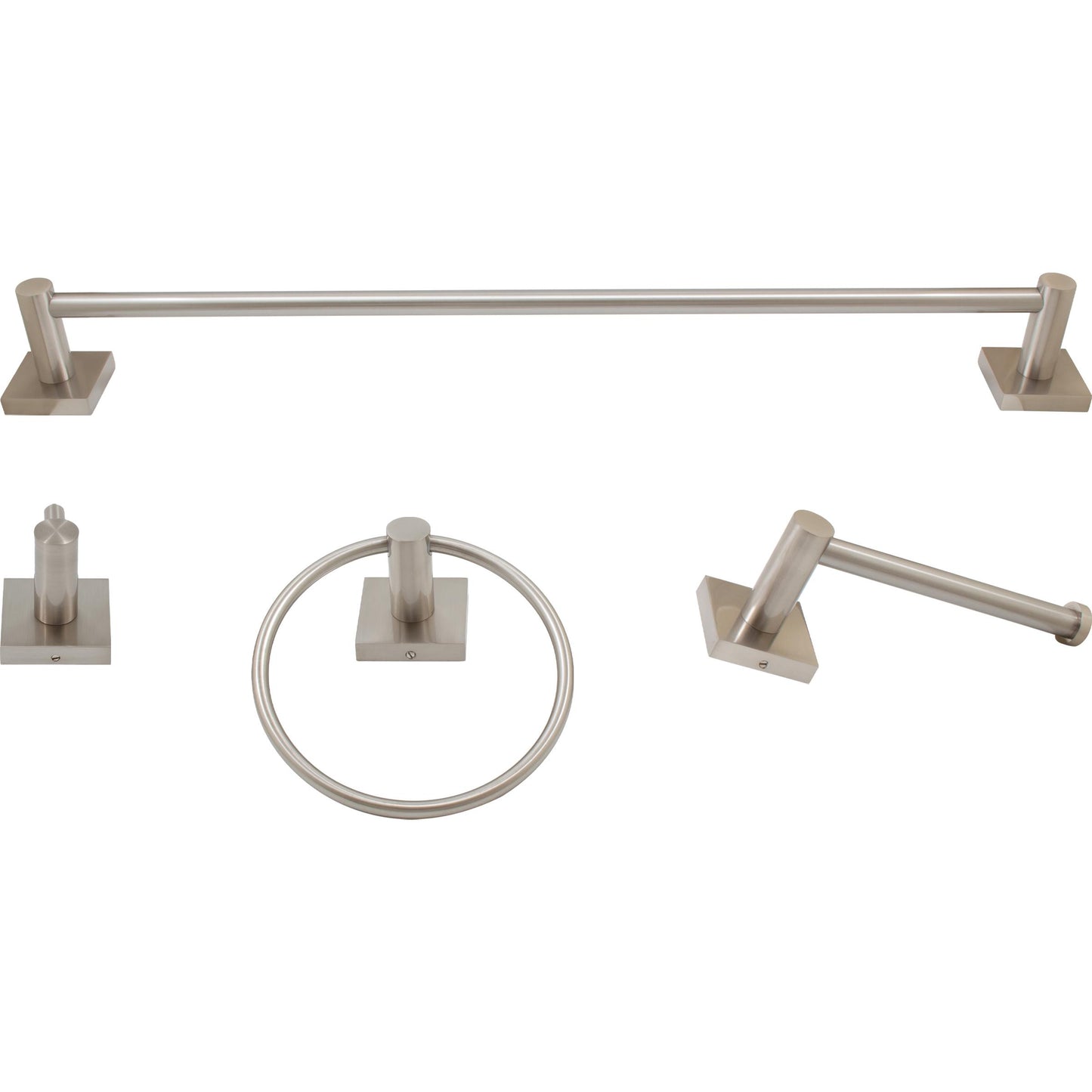 Stone Harbor Hardware Vienna Bathroom Set, 4-Piece, Satin Nickel