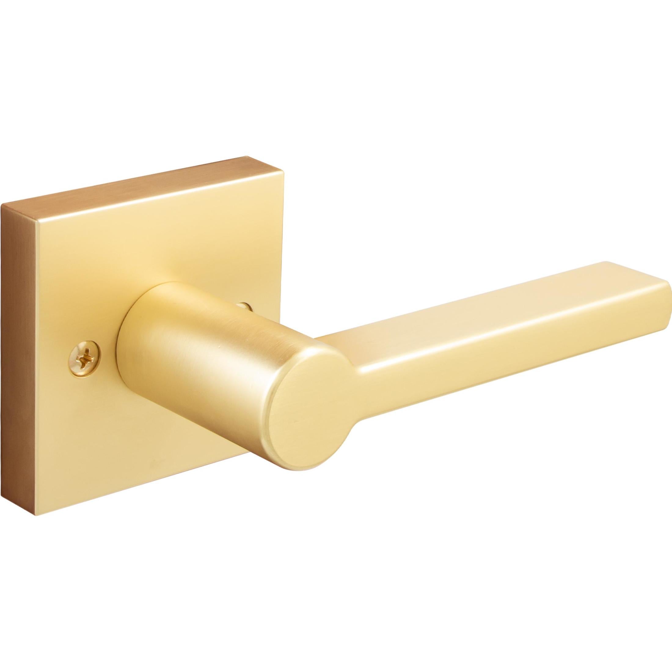 Vienna Door Lever with Square Rosette, Dummy (Non-Turning) Function