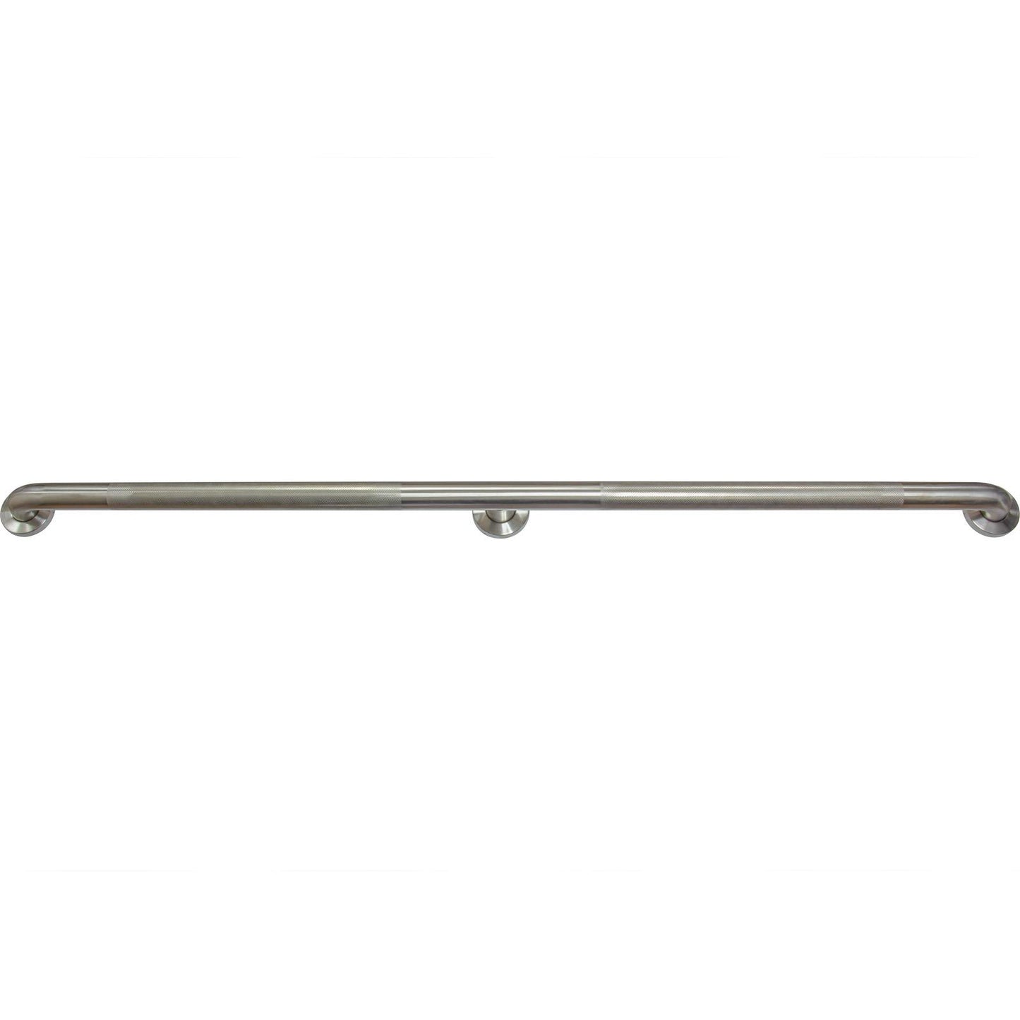 Stone Harbor Hardware Knurled Grab Bar, 54 Inches, 1-1/2" Diameter, 1-1/2" Wall Clearance, Concealed Screws, Satin Stainless Steel