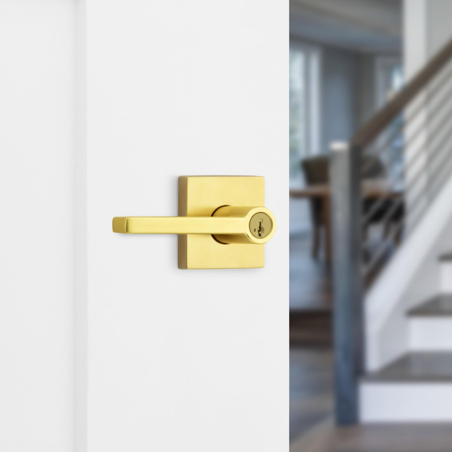 740HFL SQT 4 SMT CP K4 Halifax Entry - Satin Brass