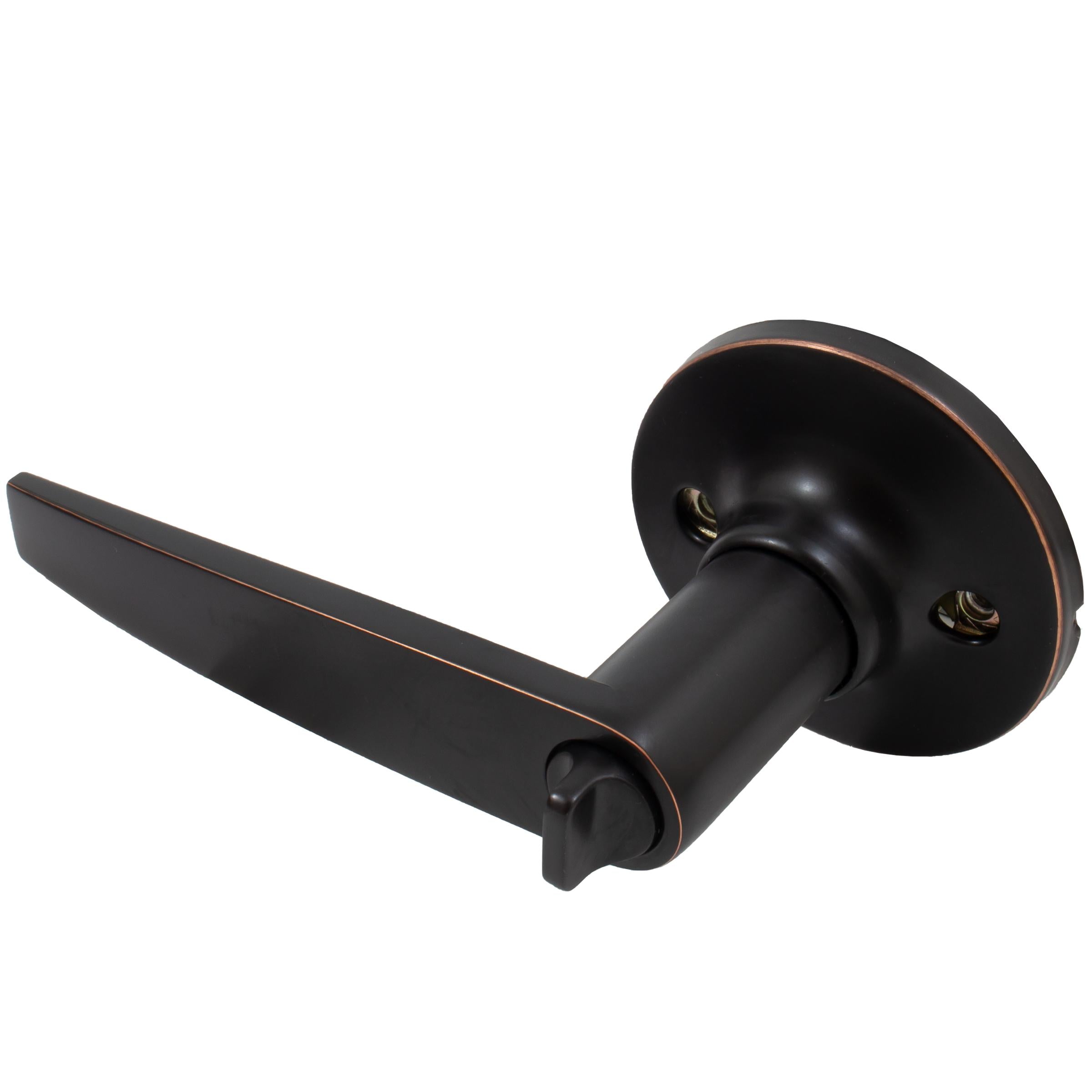 Stone Harbor Hardware Tucson Door Lever, Privacy (Bed/Bath) Latch, Vintage Bronze