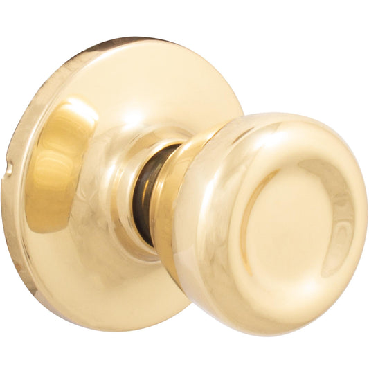 Stone Harbor Hardware Tulip Door Knob, Passage (Hall/Closet) Latch, Polished Brass
