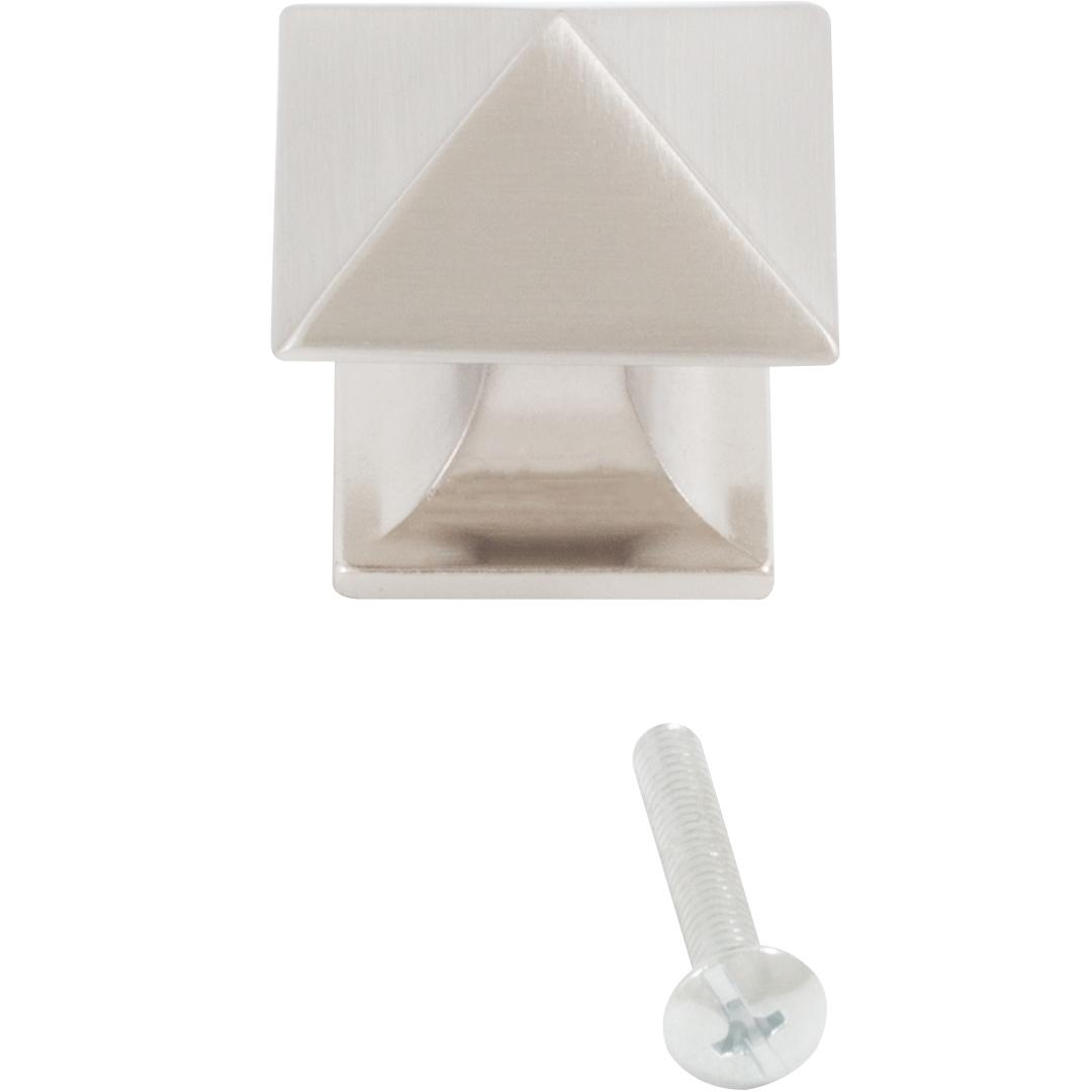 Stone Harbor Hardware Livingstone Cabinet Knob, 1-1/4 Inches, Satin Nickel