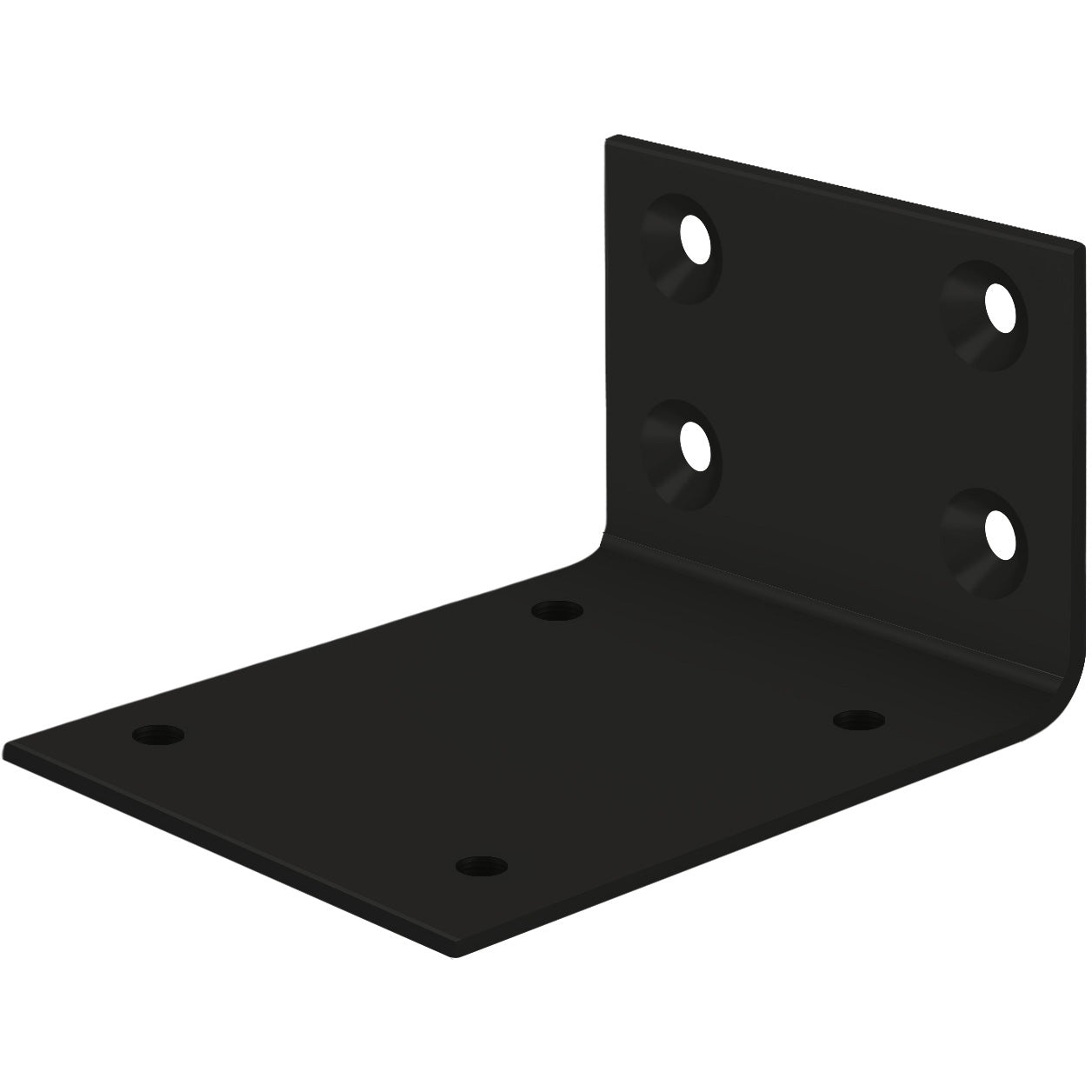 JB-DASH95U19 Jamb Bracket for Double Acting Floor Hinge - Matte Black