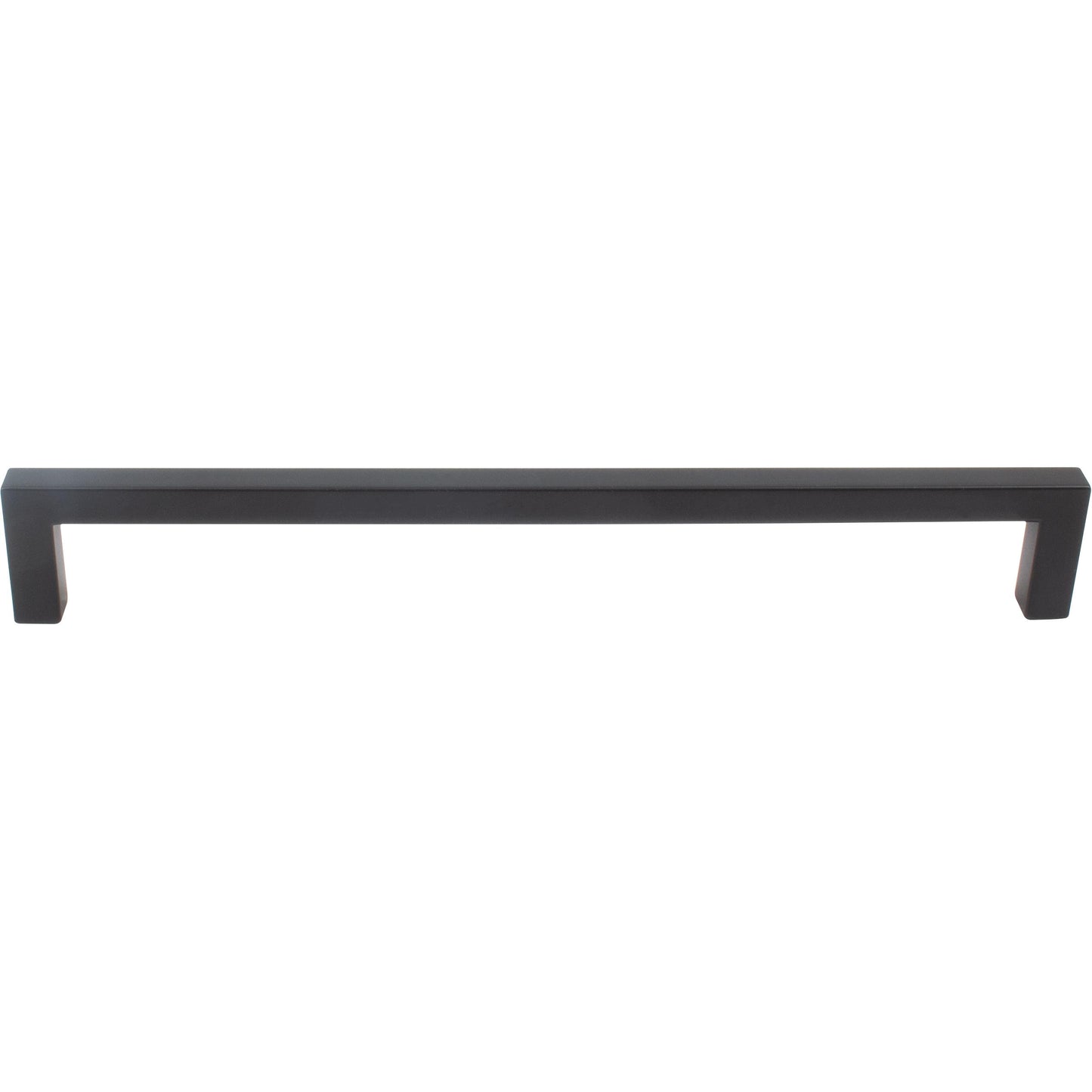 Stone Harbor Hardware Contemporary Square Cabinet Pull, 224 Millimeters, Zinc Base Material, Matte Black