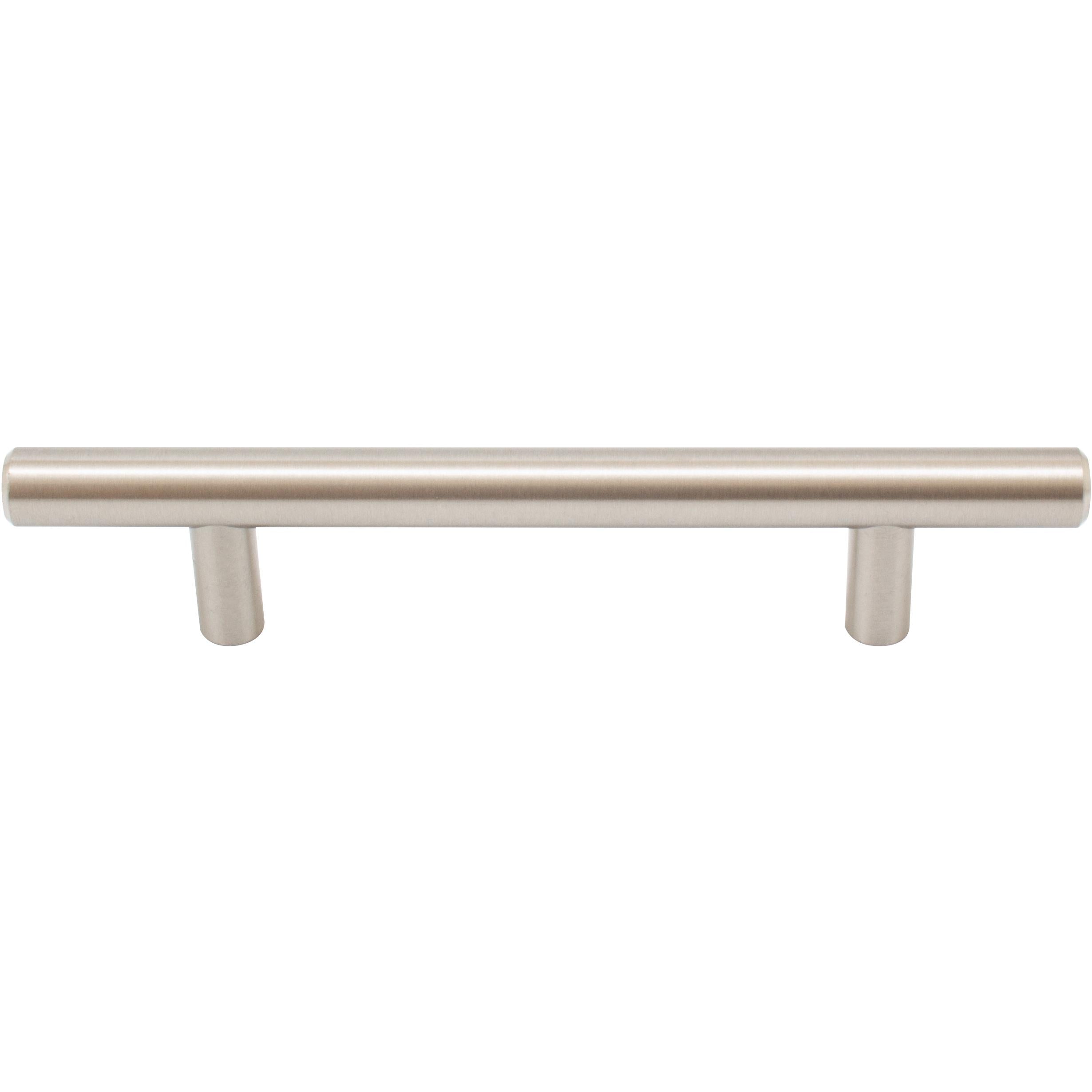 Stone Harbor Hardware Bar Cabinet Pull, 96 Millimeters, 156mm Overall Length, Satin Nickel