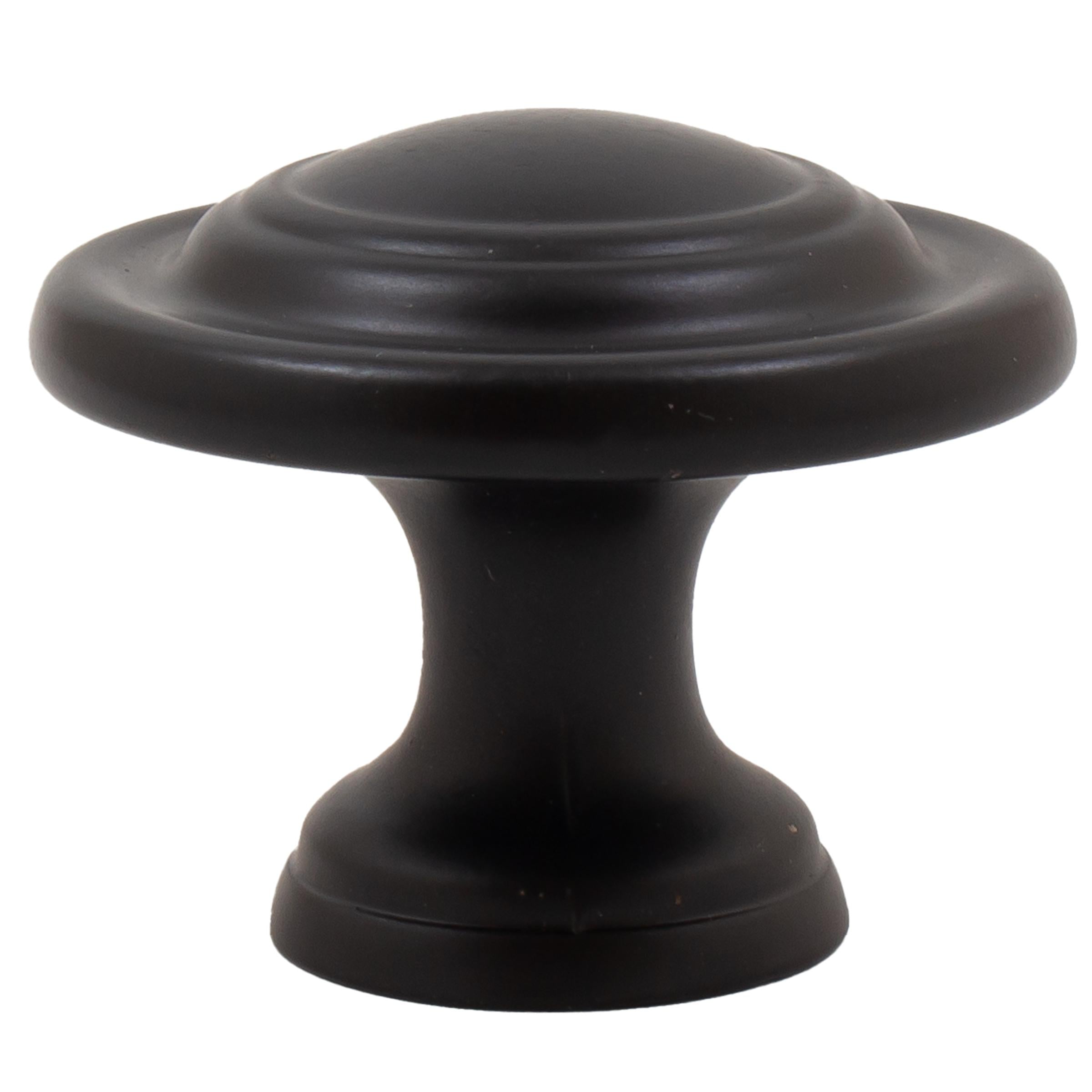 Stone Harbor Hardware Charlotte Cabinet/Bi-Fold Door Knob, 1-3/4 Inches, Matte Black