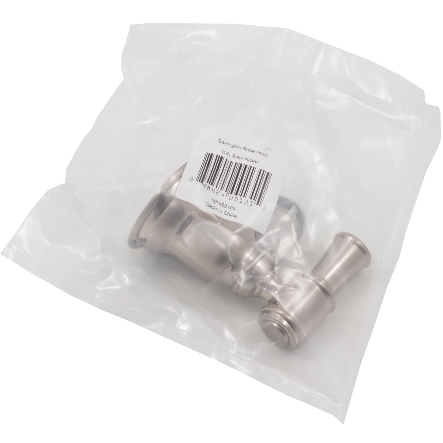 Stone Harbor Hardware Barrington Robe Hook, Satin Nickel