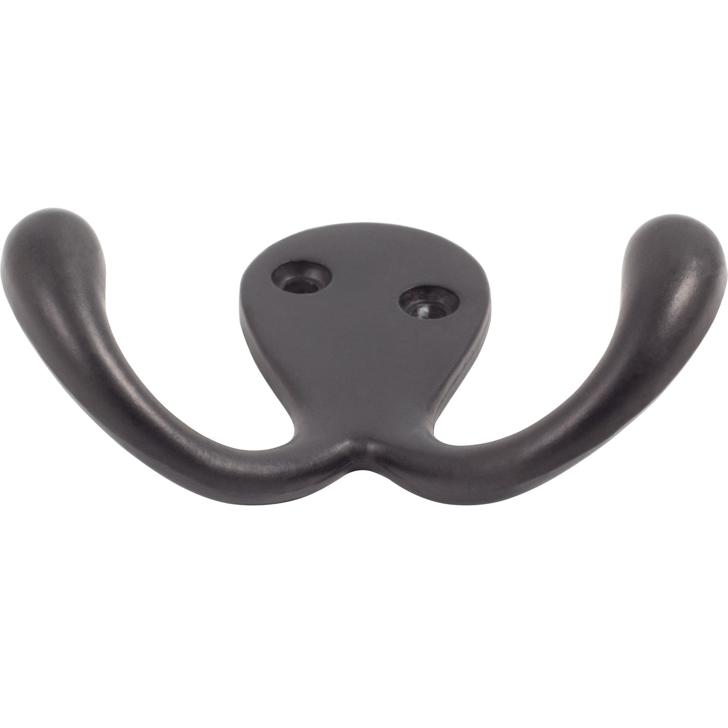 Stone Harbor Hardware Double Robe Hook, 2-1/8" High, 1" Projection, Matte Black