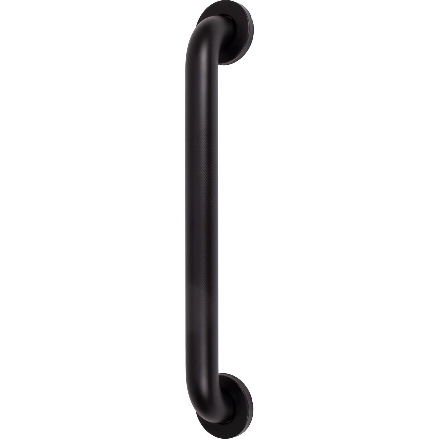Stone Harbor Hardware Knurled Grab Bar, 18 Inches, 1-1/2" Diameter, 1-1/2" Wall Clearance, Concealed Screws, Matte Black