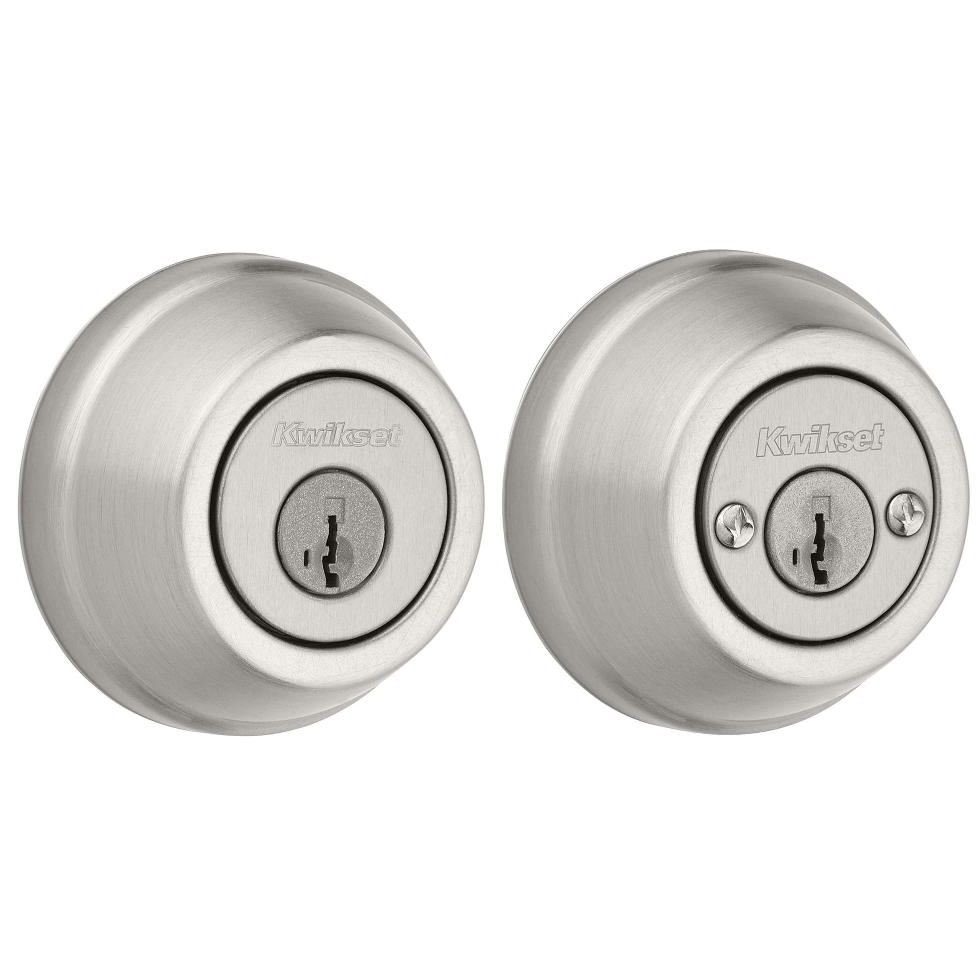 785 15 SMT 6AL STRKP K3 2-Cyl Deadbolt - Satin Nickel