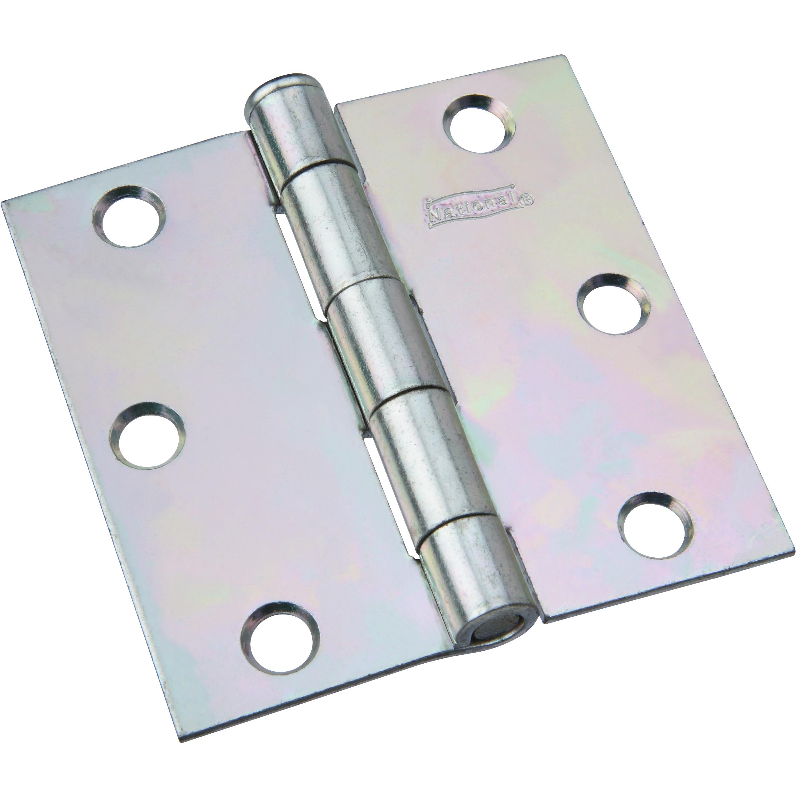 National Hardware - N139-832 504BC 3" Removable Pin Broad Hinge - Zinc Plated