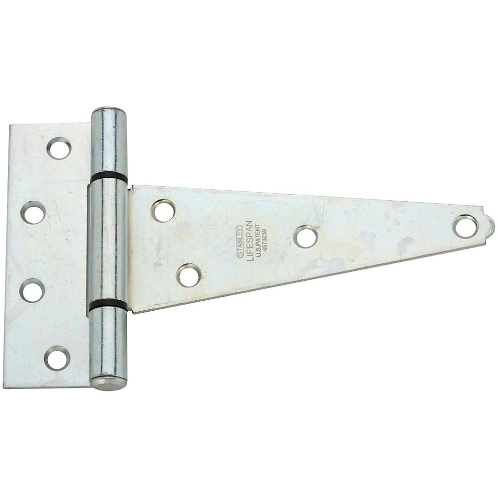 National Hardware - 286BC 6" Heavy T-Hinge- Zinc Plated