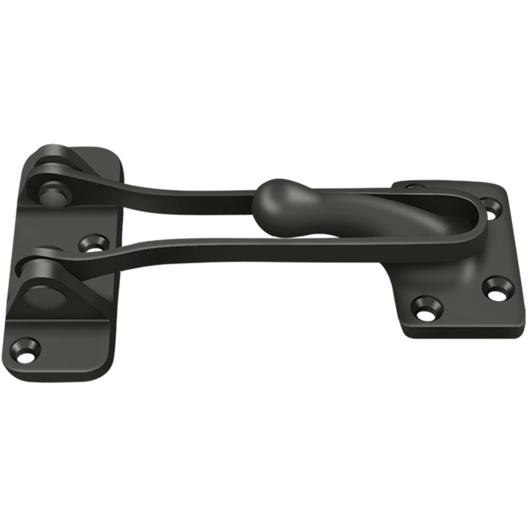 Deltana DG425U10B Solid Brass 4-Inch Door Guard