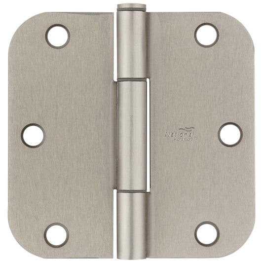 National Hardware - 525 3-1/2" 5/8R Squeak Guard Hinge 3/pk - Satin Nickel
