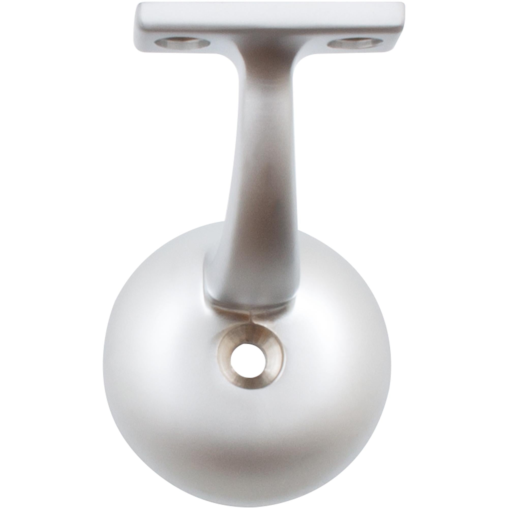 Stone Harbor Hardware Heavy-Duty Round Handrail Bracket, Satin Chrome